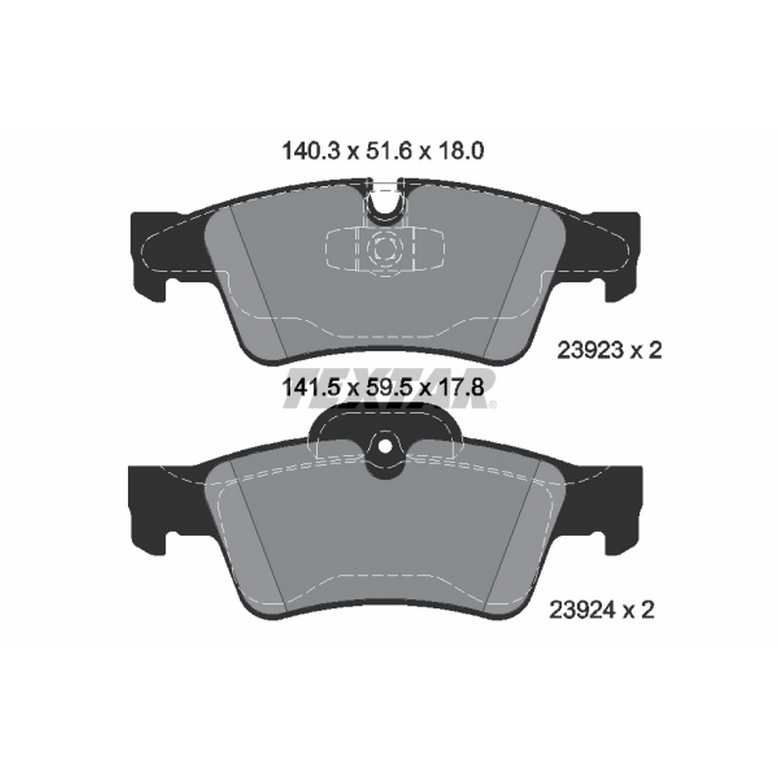 High-quality brake pad set for reliable braking performance