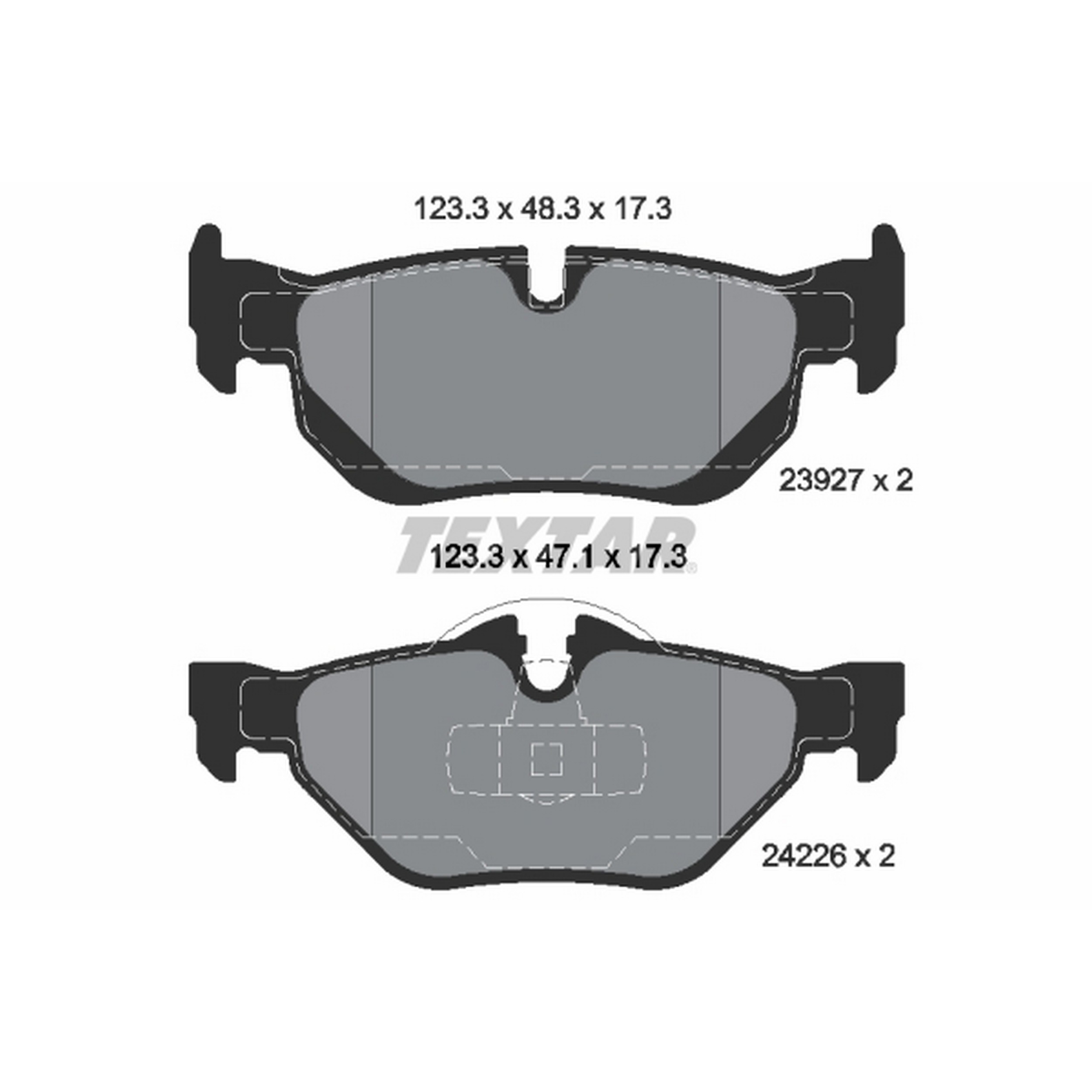 High-quality brake pad set for reliable braking performance