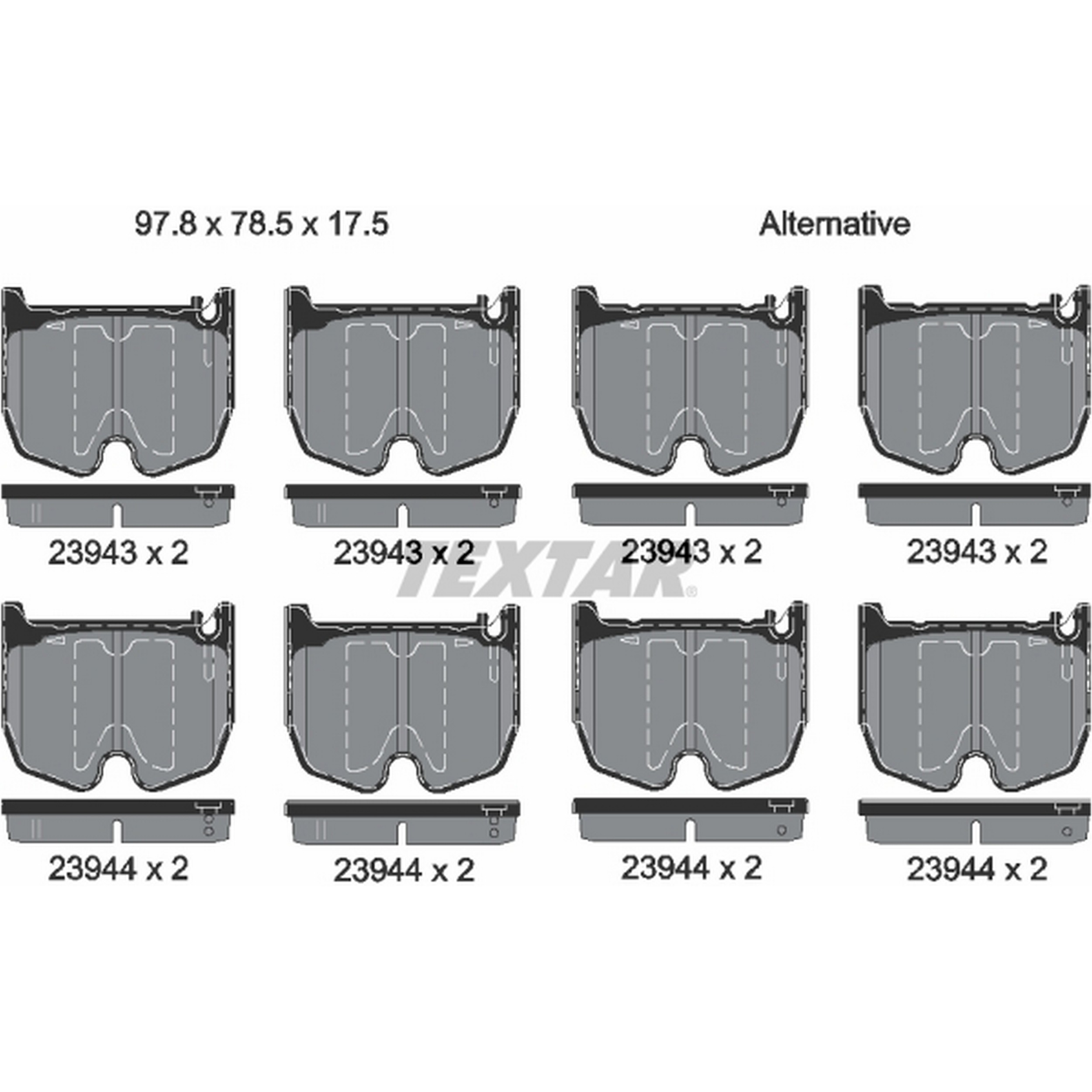 High-quality brake pad set for reliable braking performance