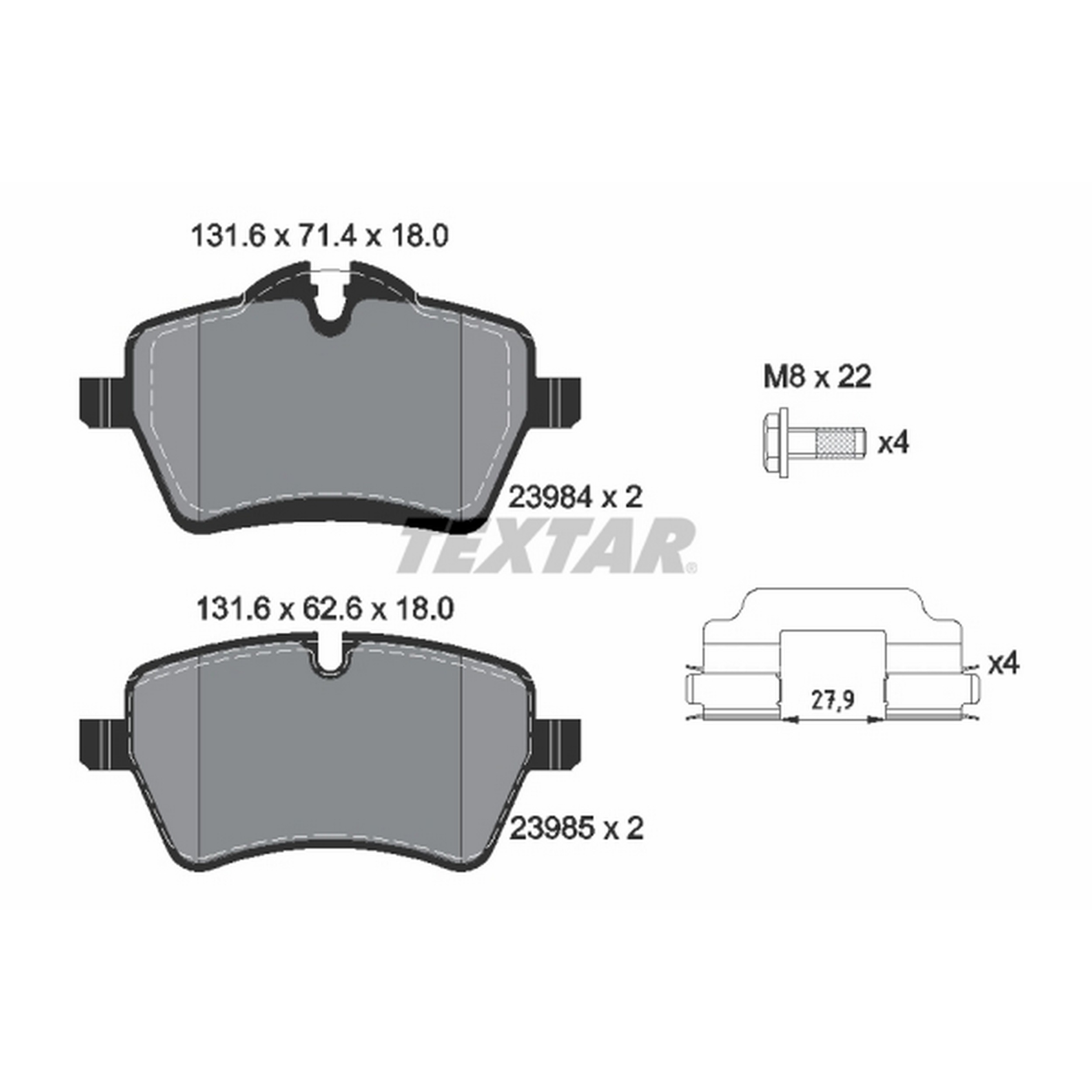 High-quality brake pad set for reliable braking performance
