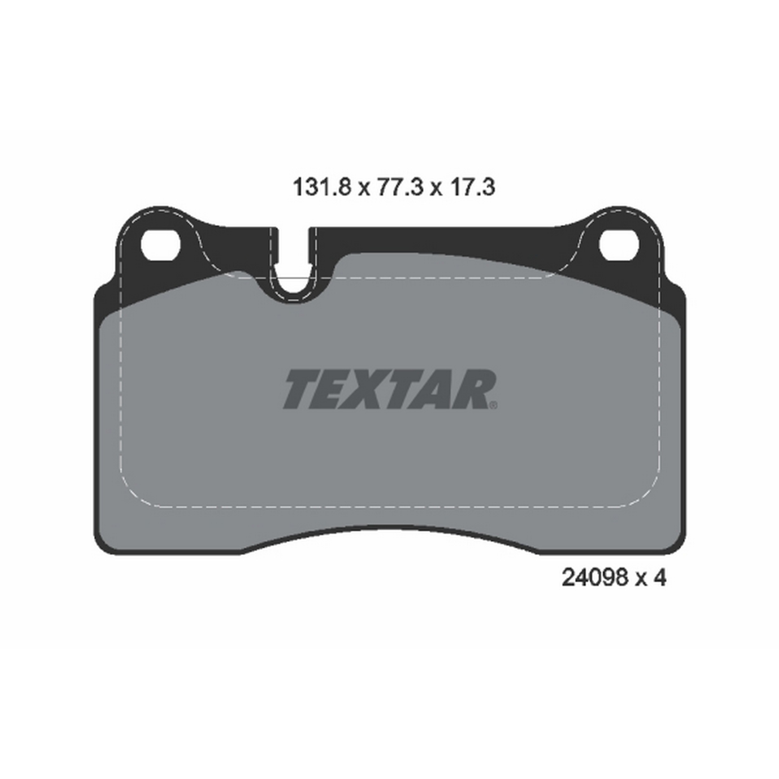 High-quality brake pad set for reliable braking performance