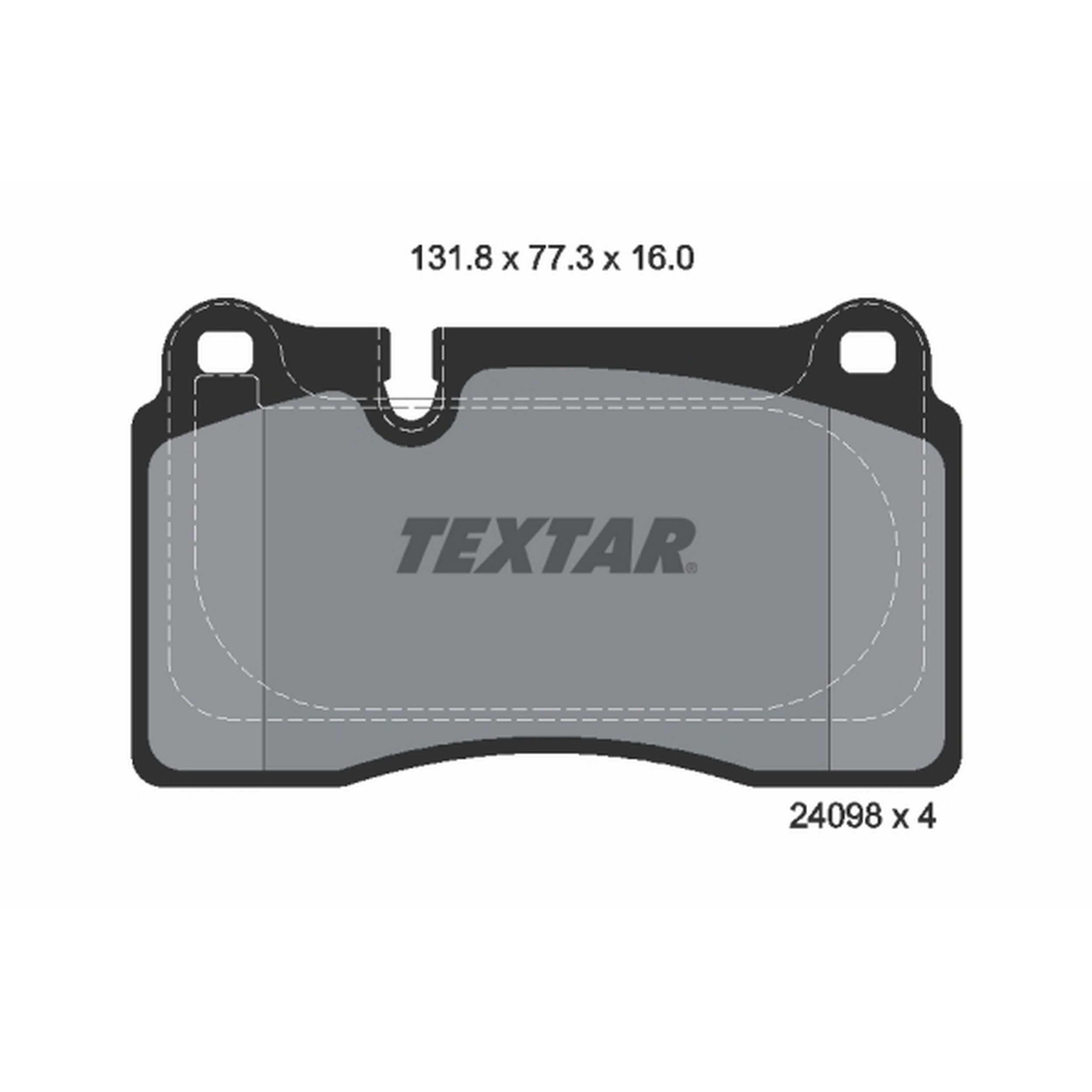 High-quality brake pad set for reliable braking performance