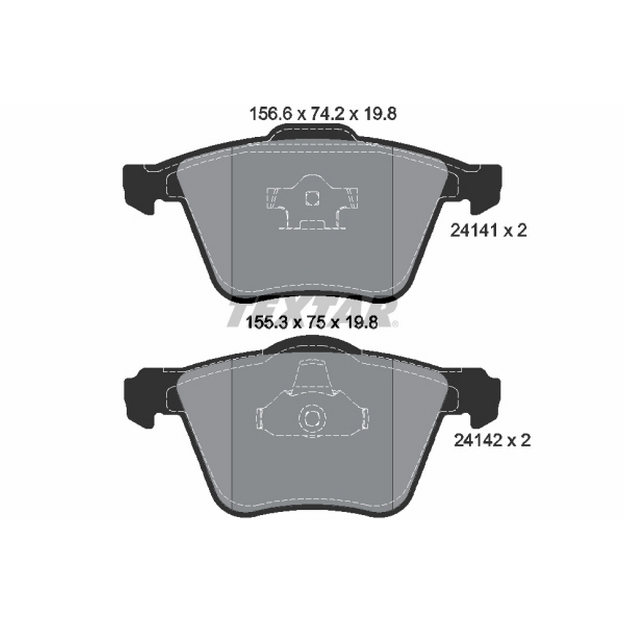 High-quality brake pad set for reliable braking performance