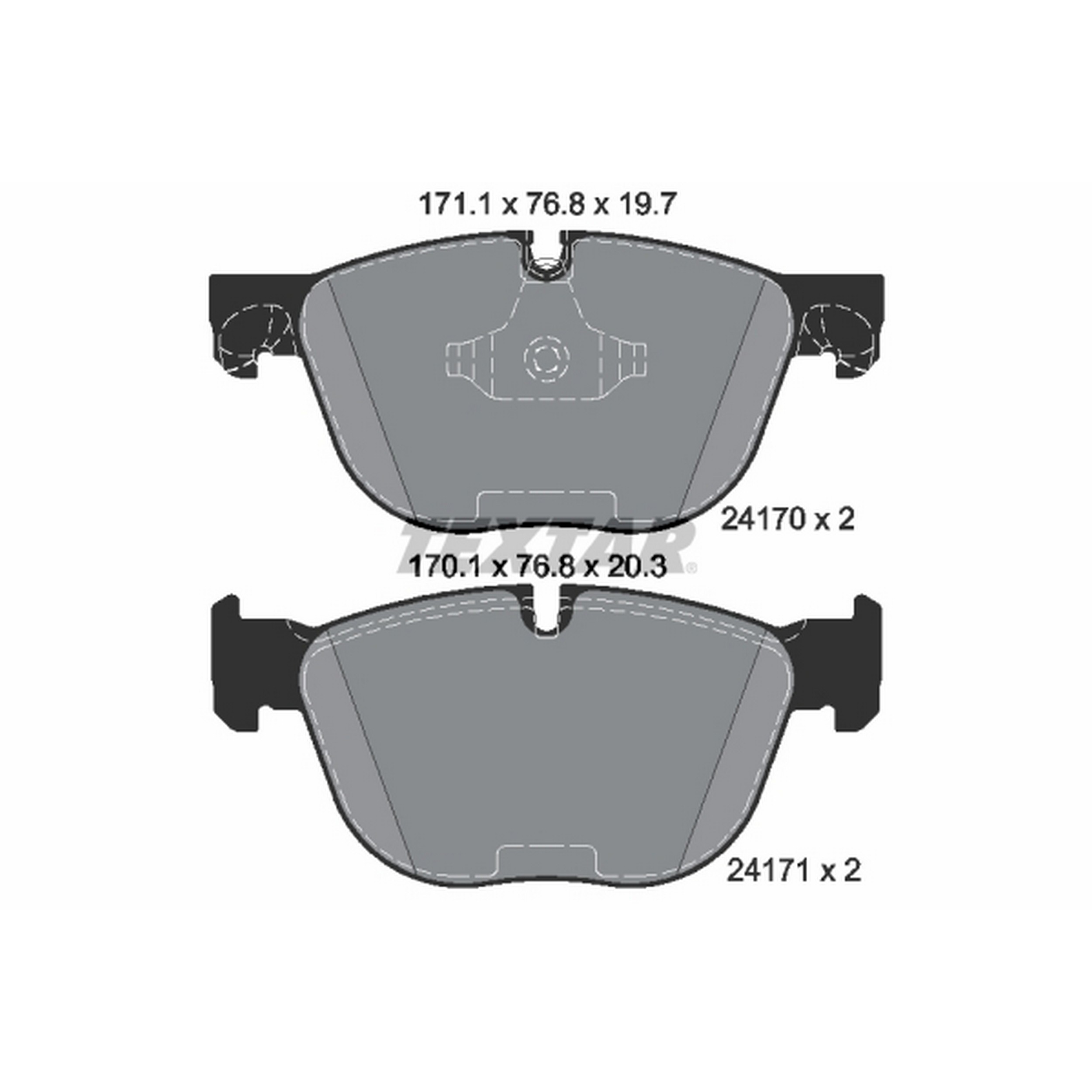 High-quality brake pad set for reliable braking performance