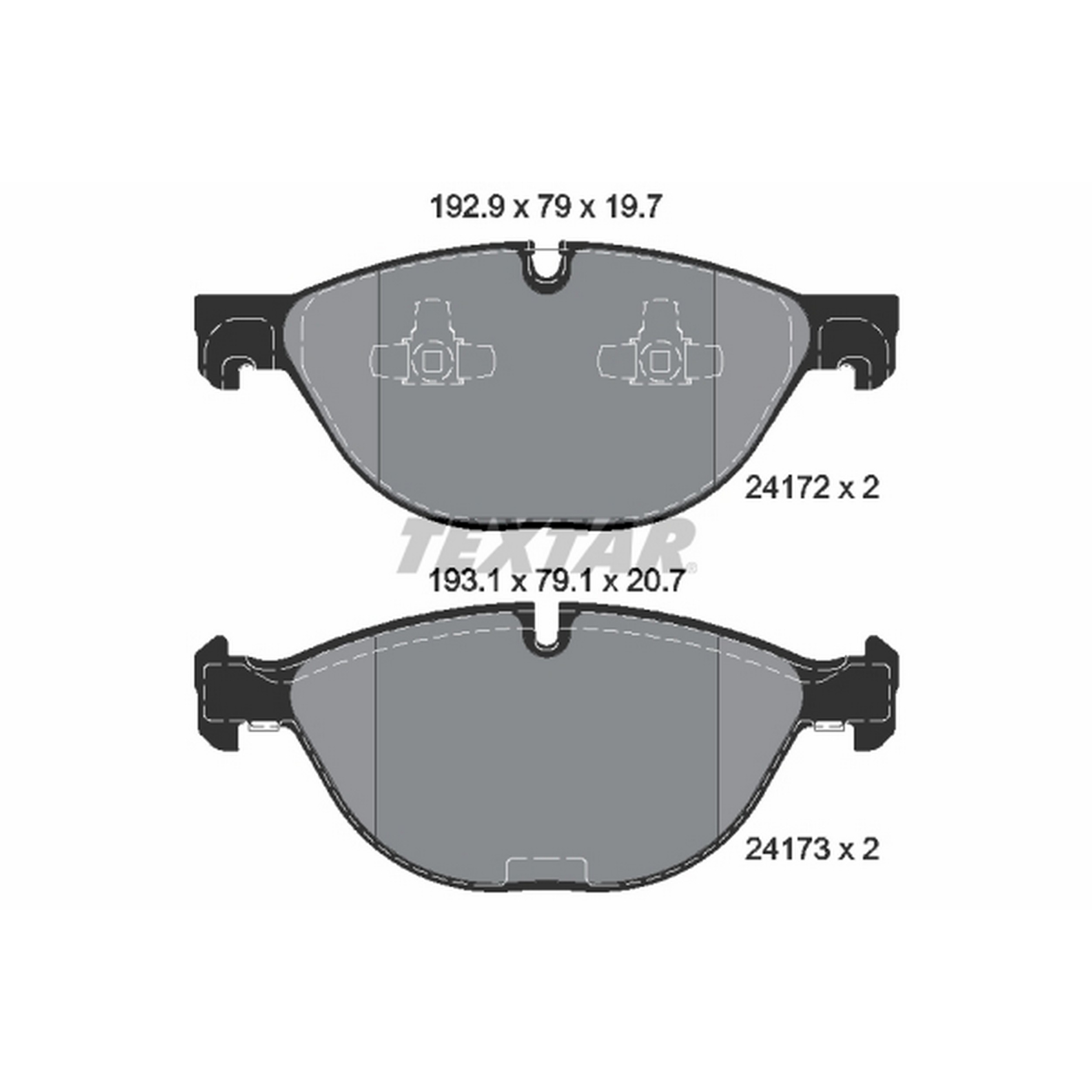 High-quality brake pad set for reliable braking performance