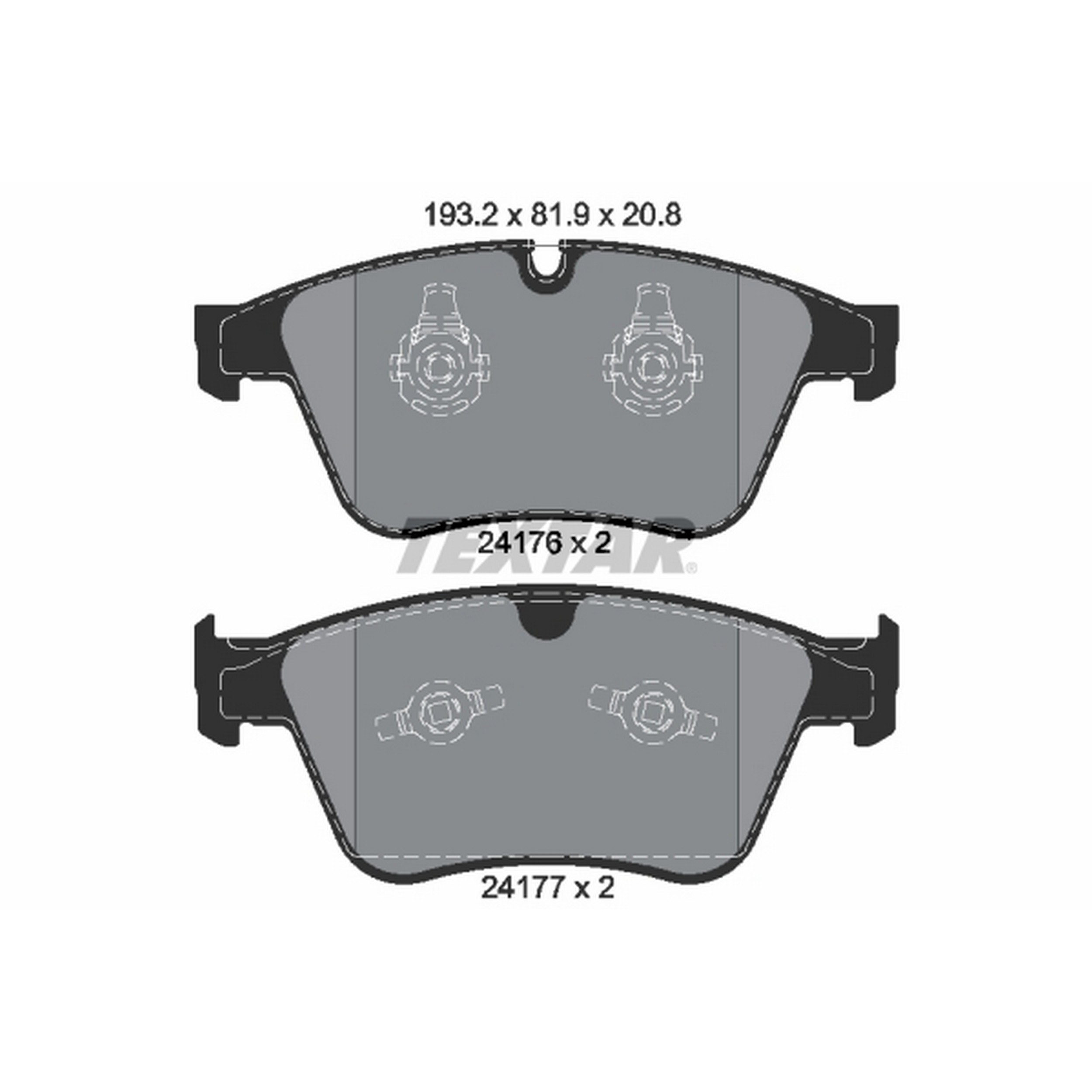 High-quality brake pad set for reliable braking performance