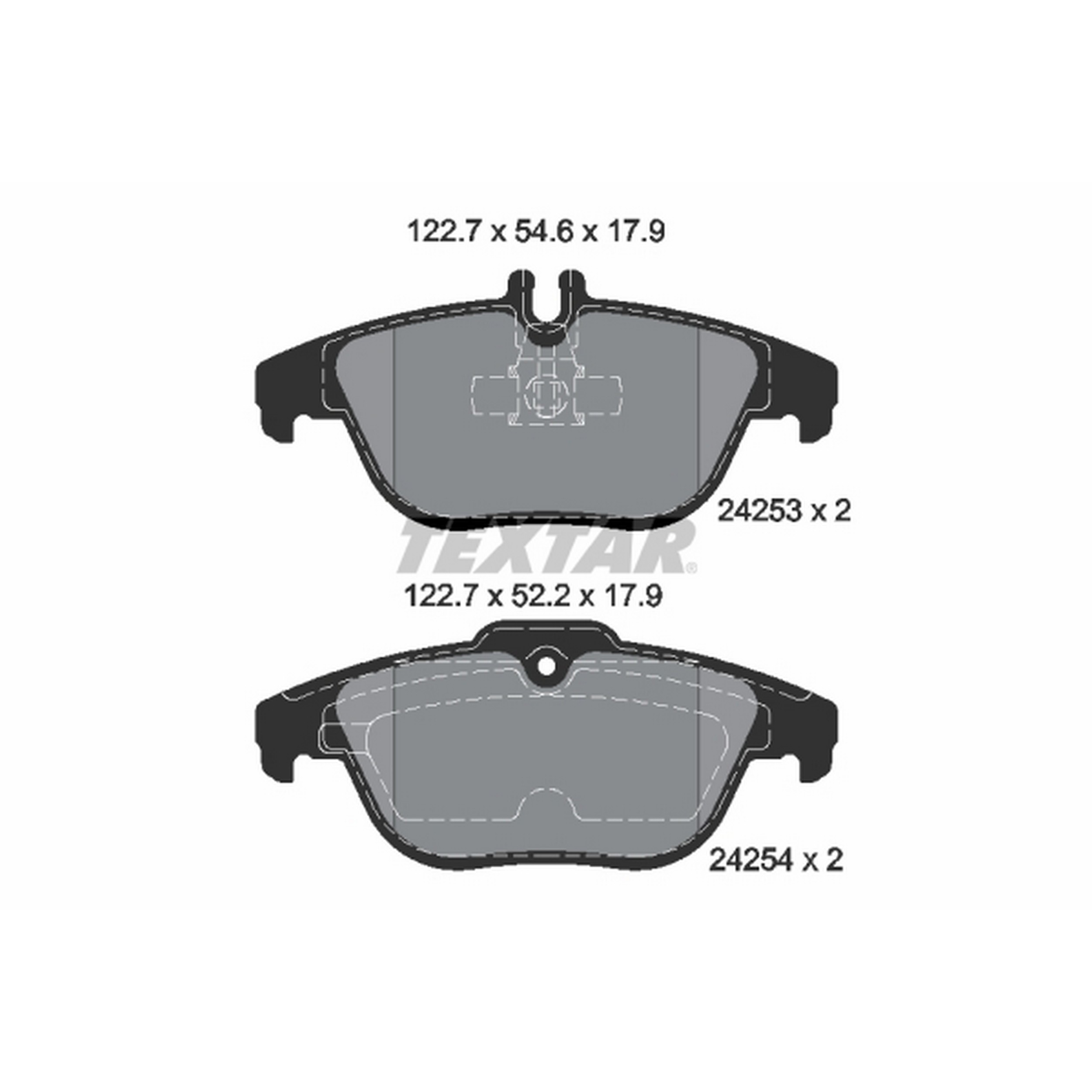 High-quality brake pad set for reliable braking performance