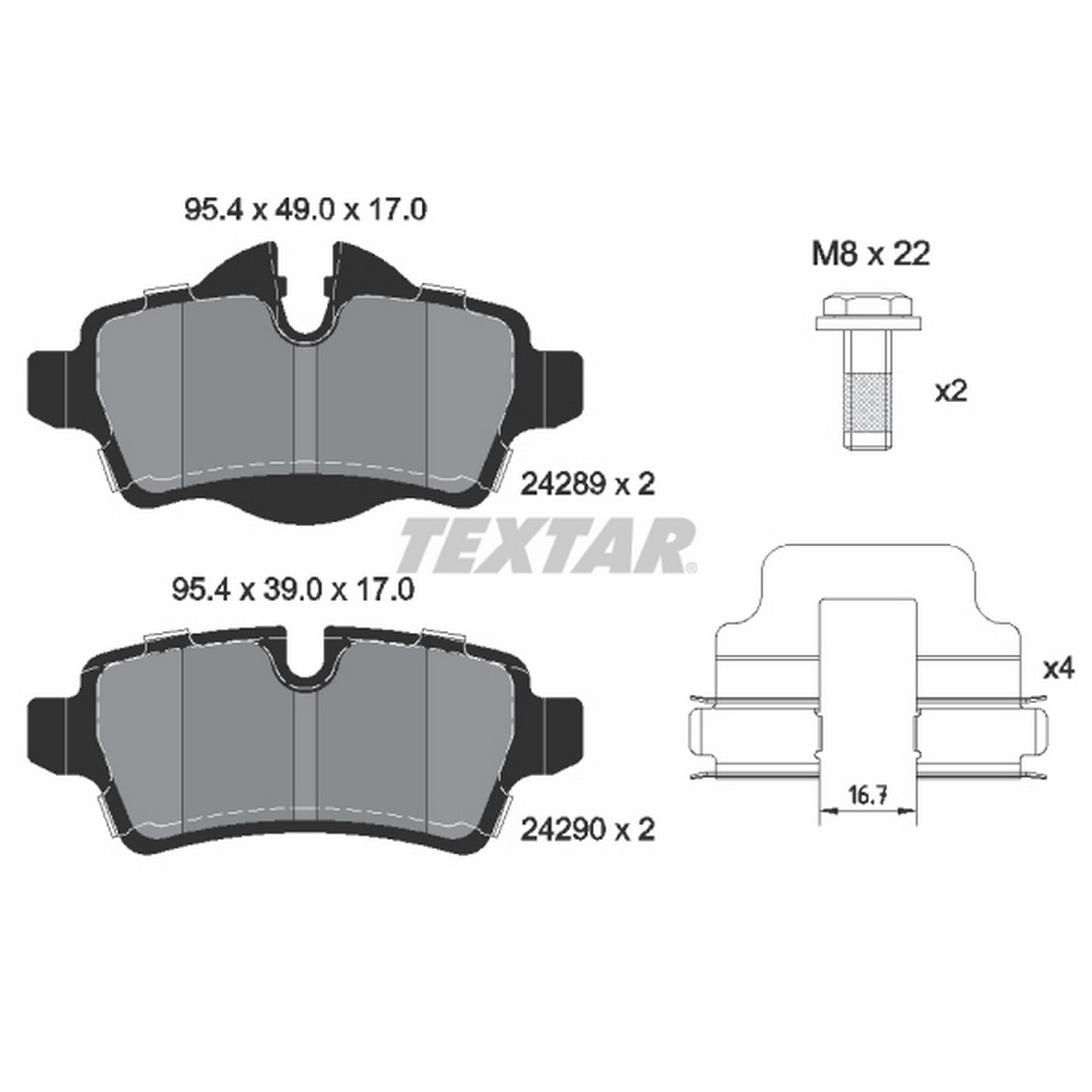 High-quality brake pad set for reliable braking performance