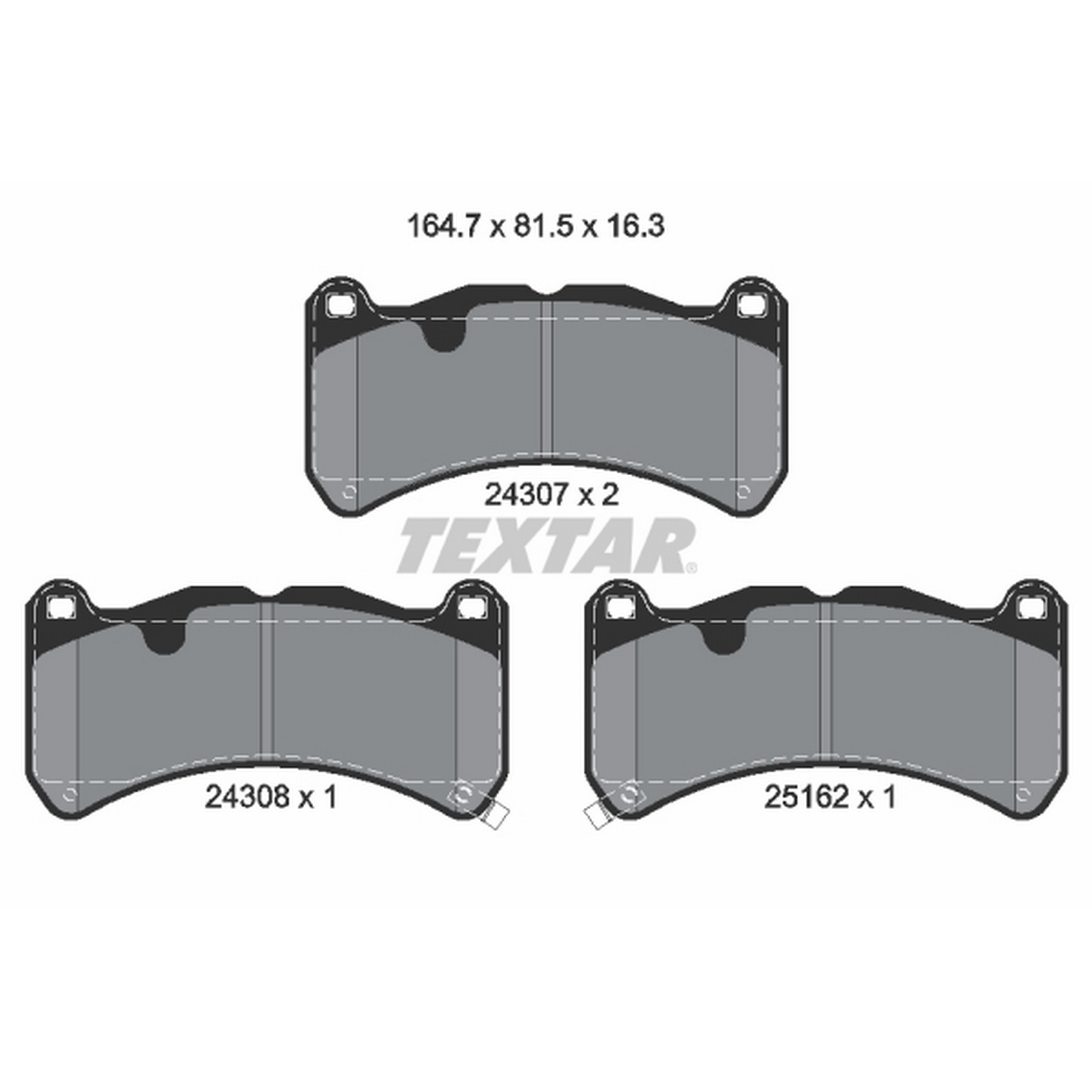 High-quality brake pad set for reliable braking performance