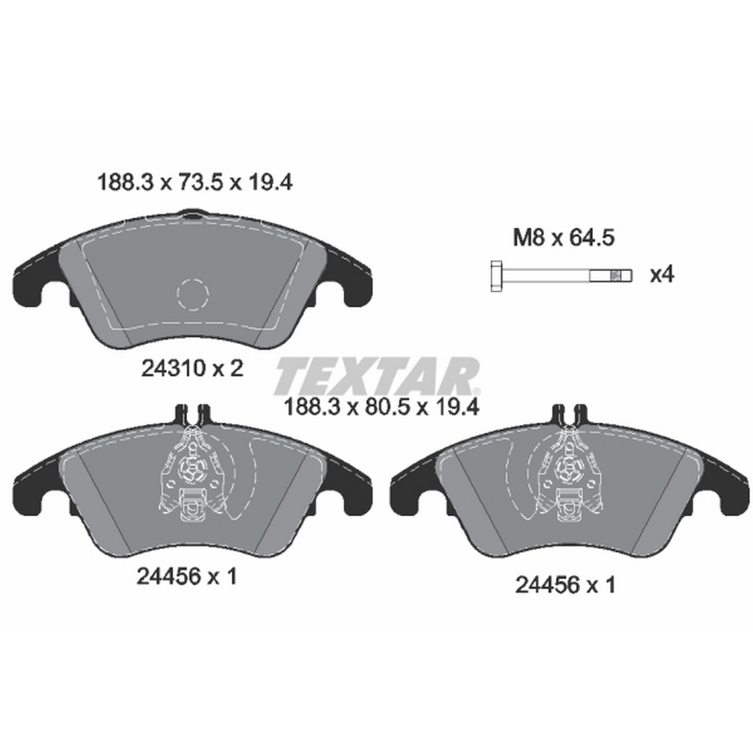 High-quality brake pad set for reliable braking performance