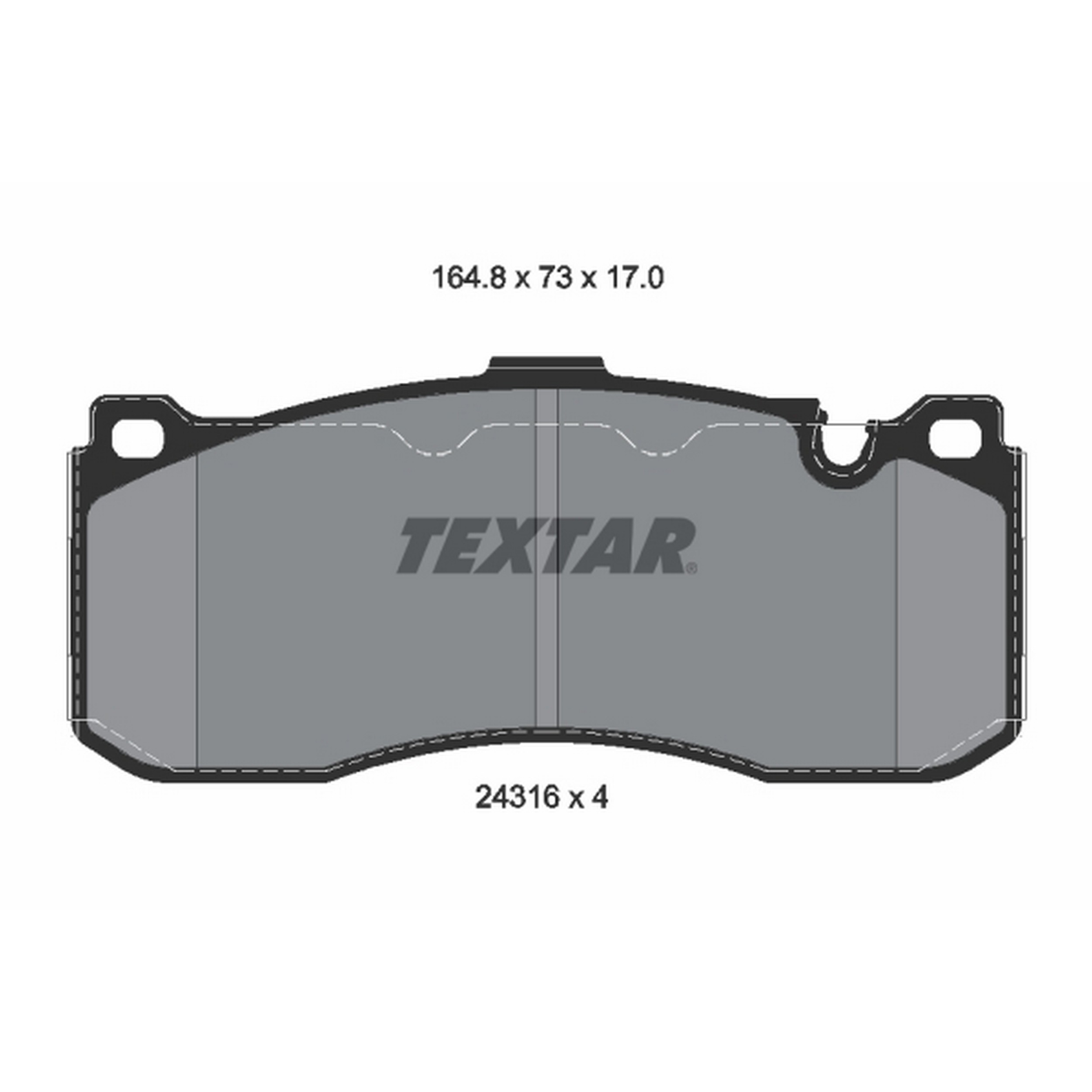 High-quality brake pad set for reliable braking performance