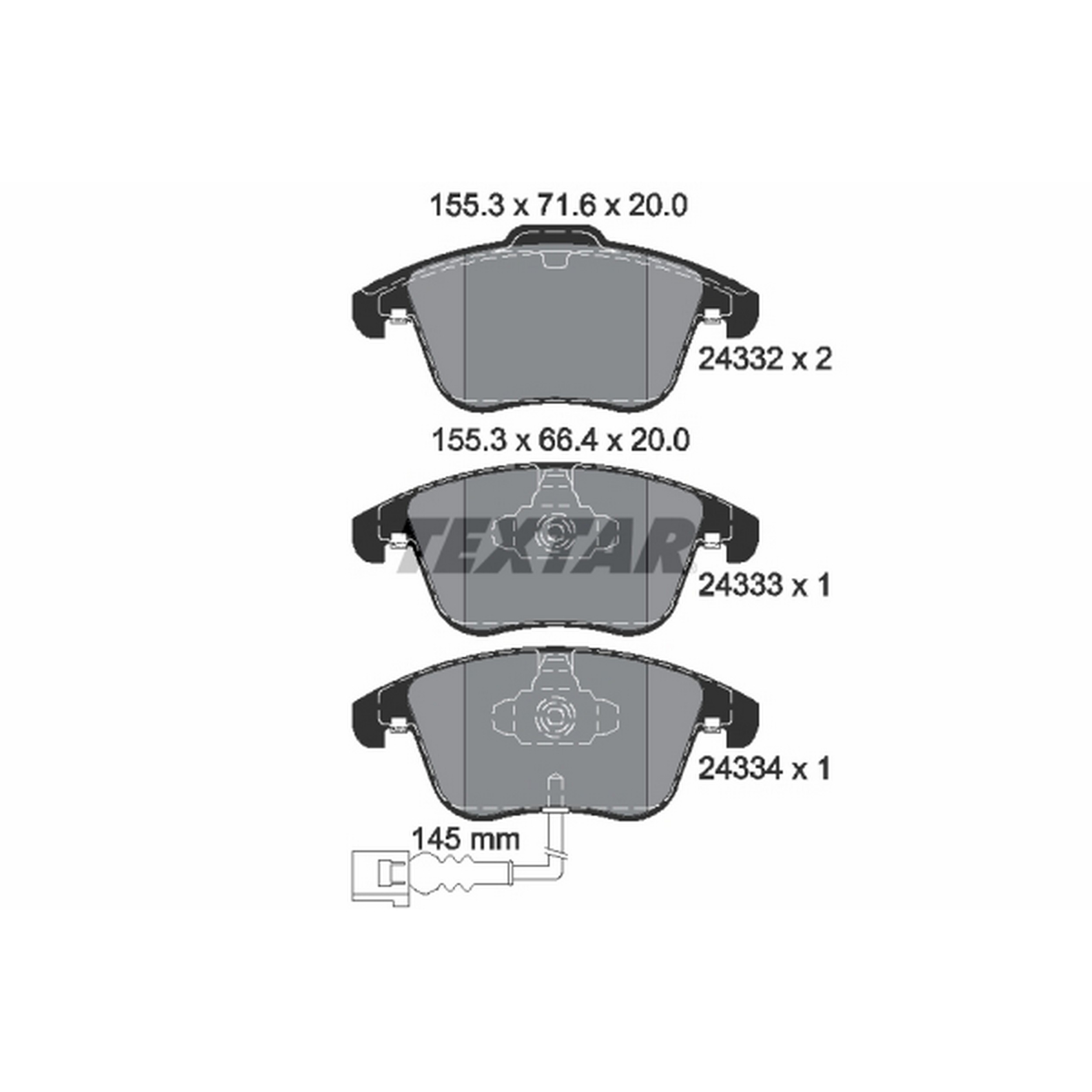 High-quality brake pad set for reliable braking performance