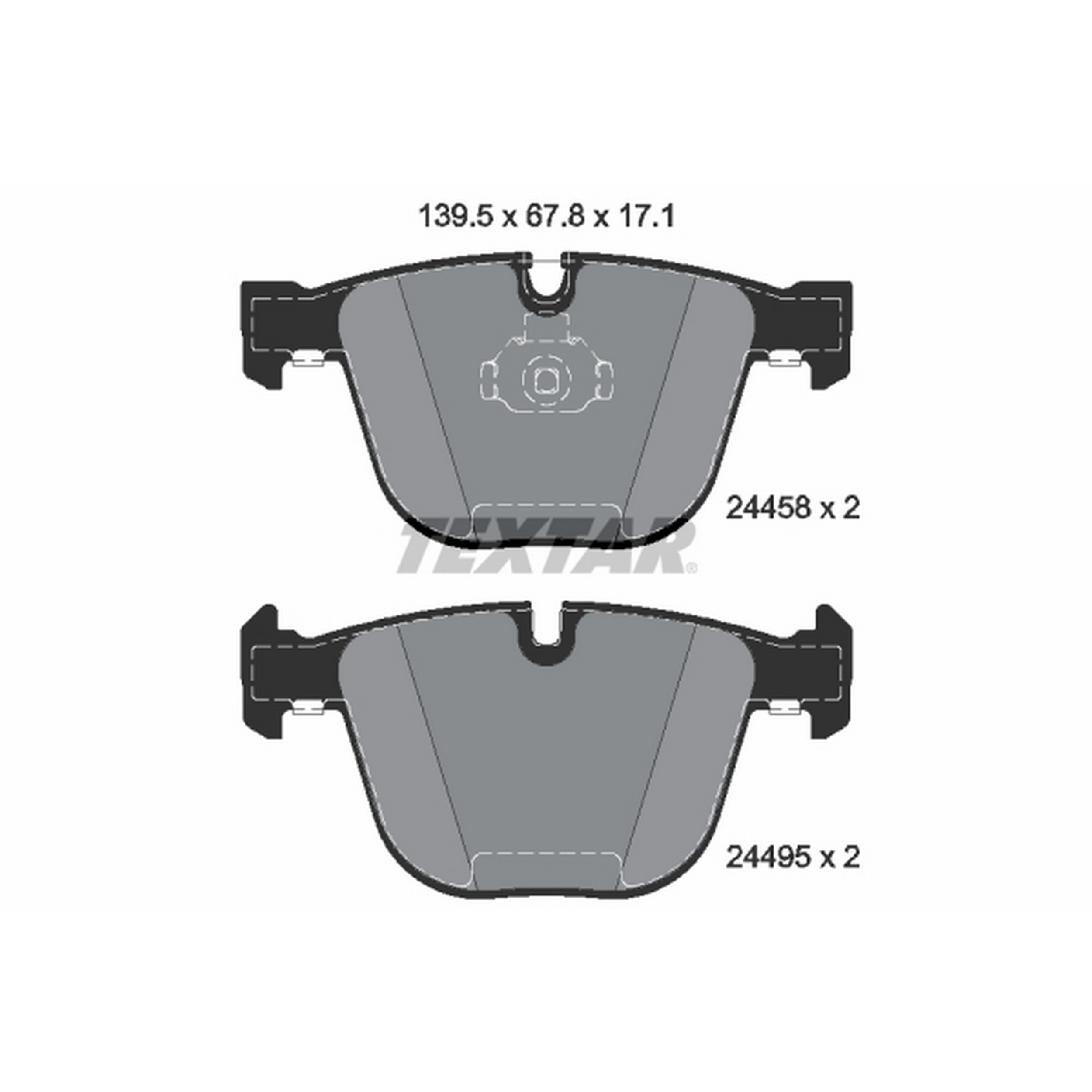 High-quality brake pad set for reliable braking performance