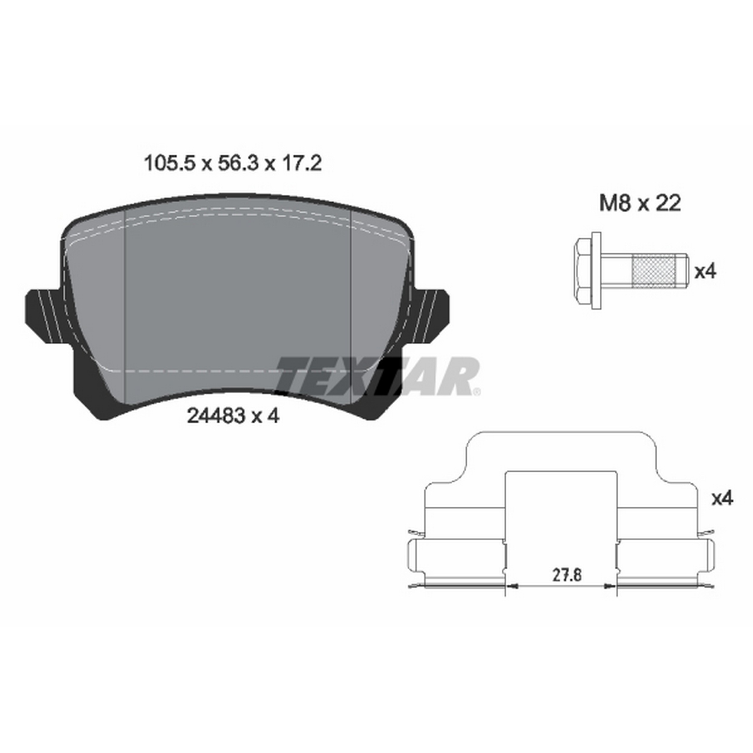 High-quality brake pad set for reliable braking performance