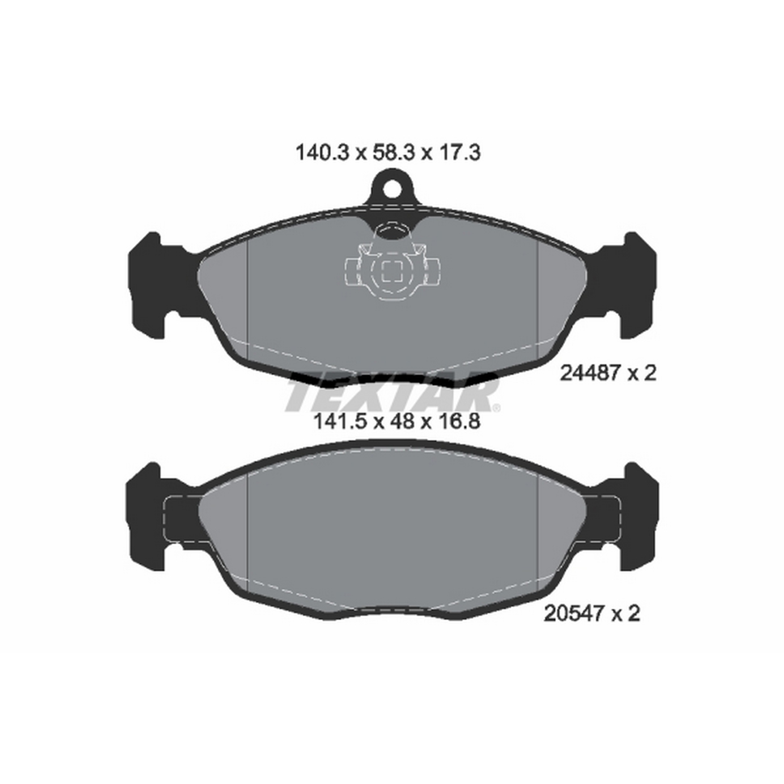High-quality brake pad set for reliable braking performance