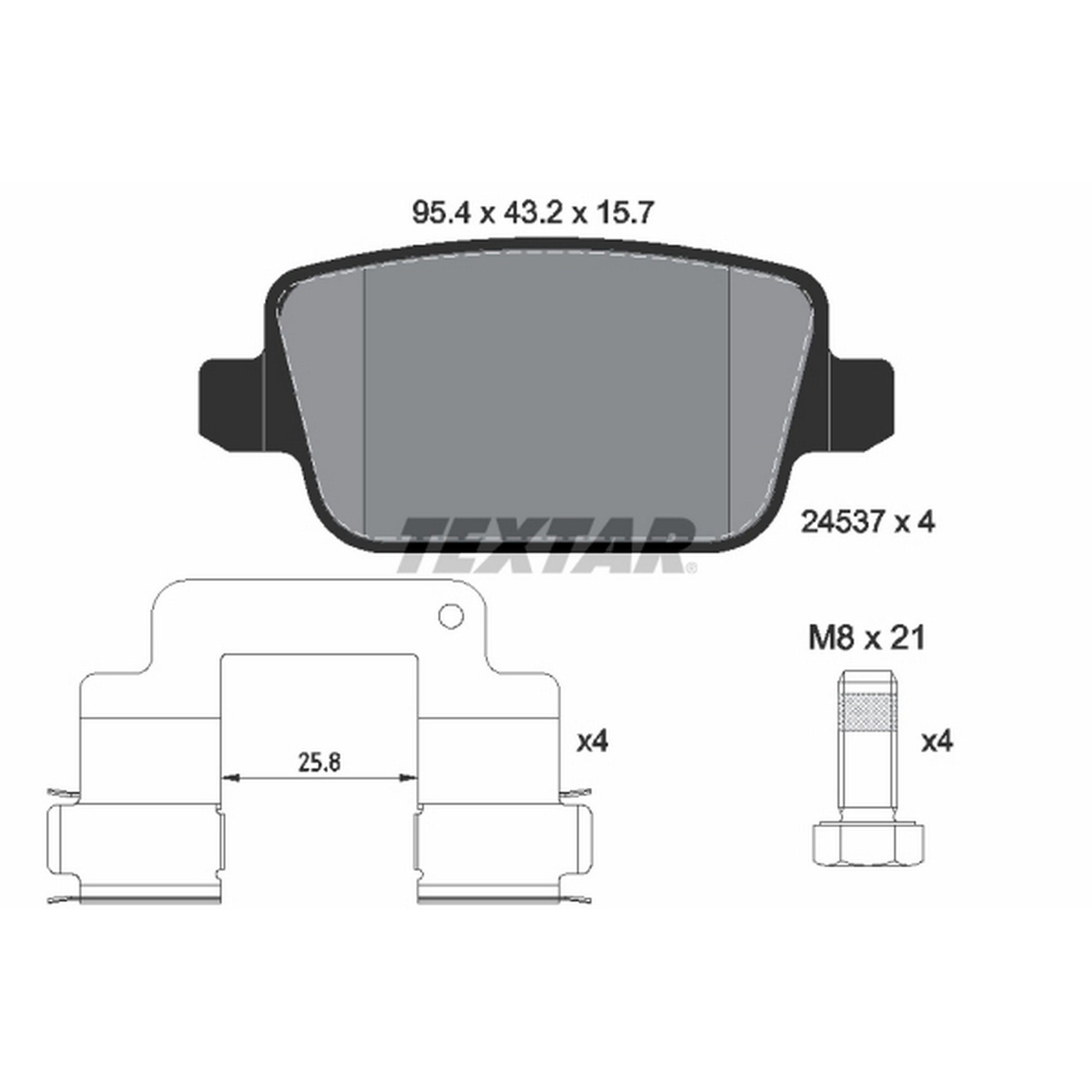 High-quality brake pad set for reliable braking performance