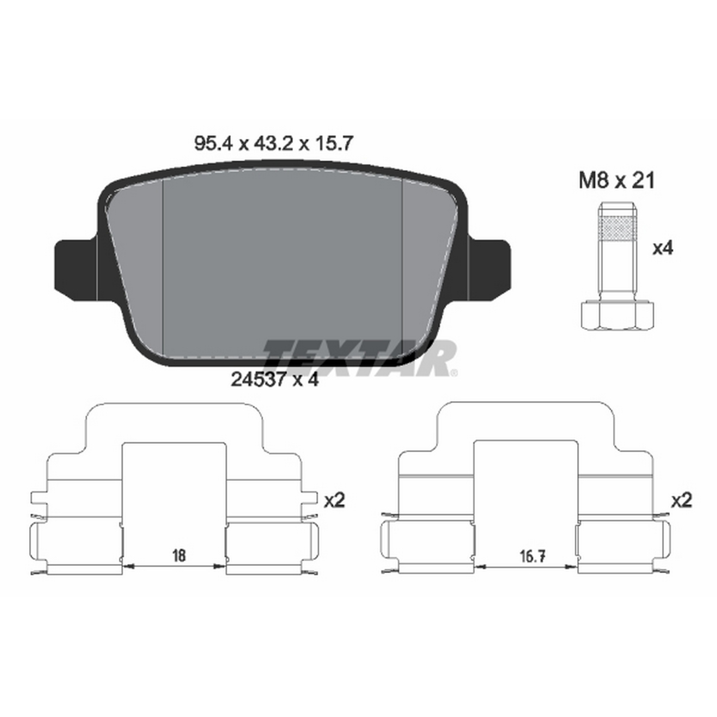 High-quality brake pad set for reliable braking performance