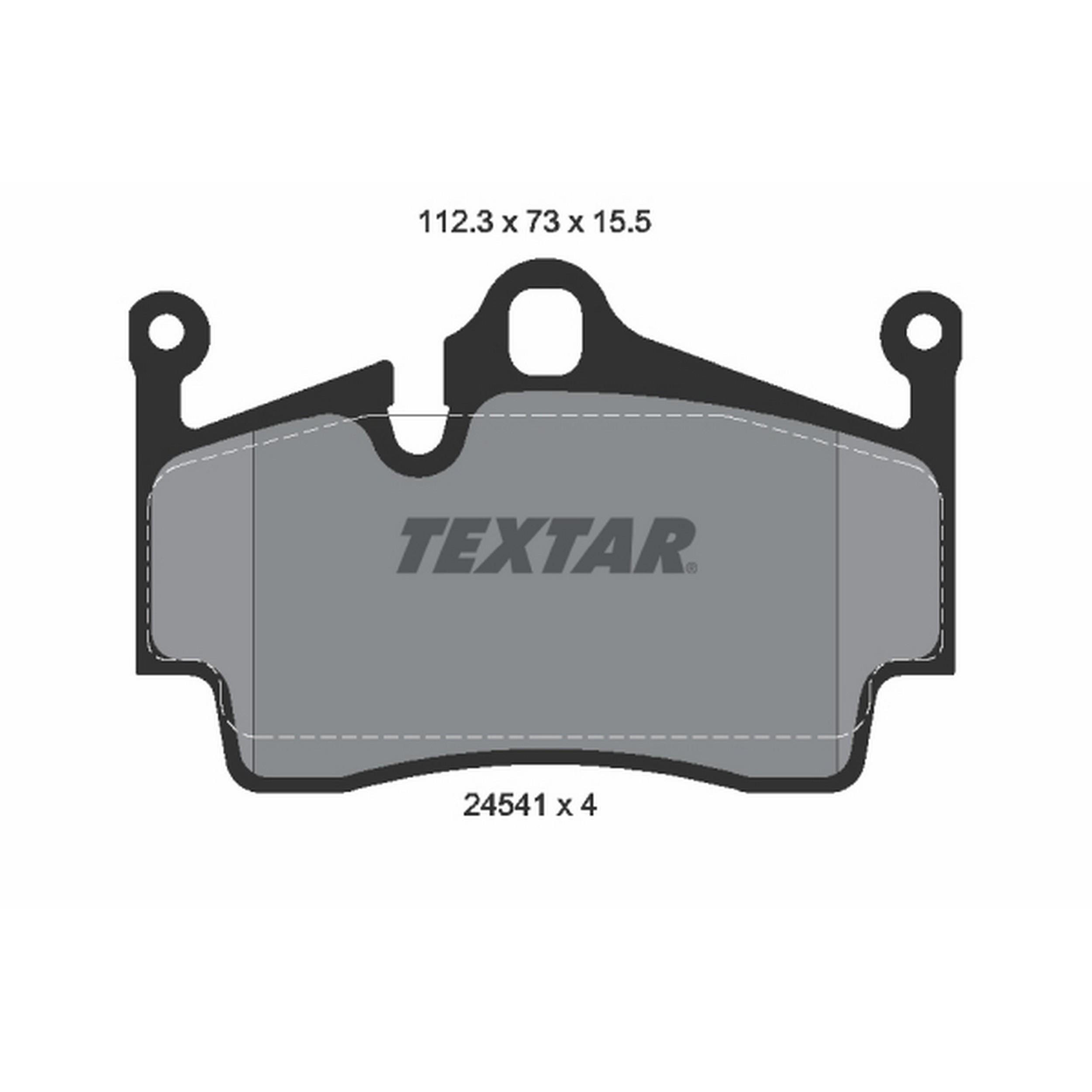 High-quality brake pad set for reliable braking performance