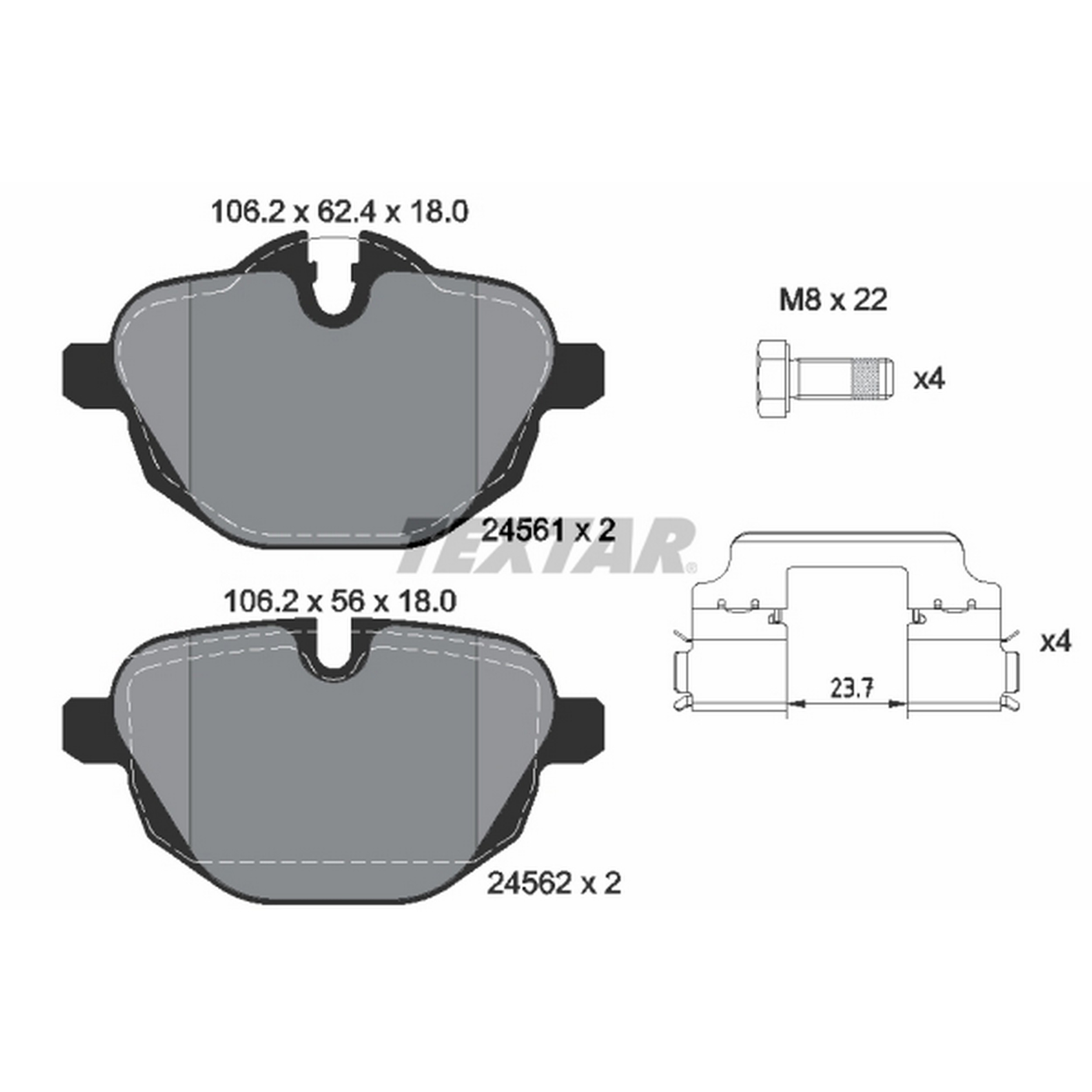 High-quality brake pad set for reliable braking performance
