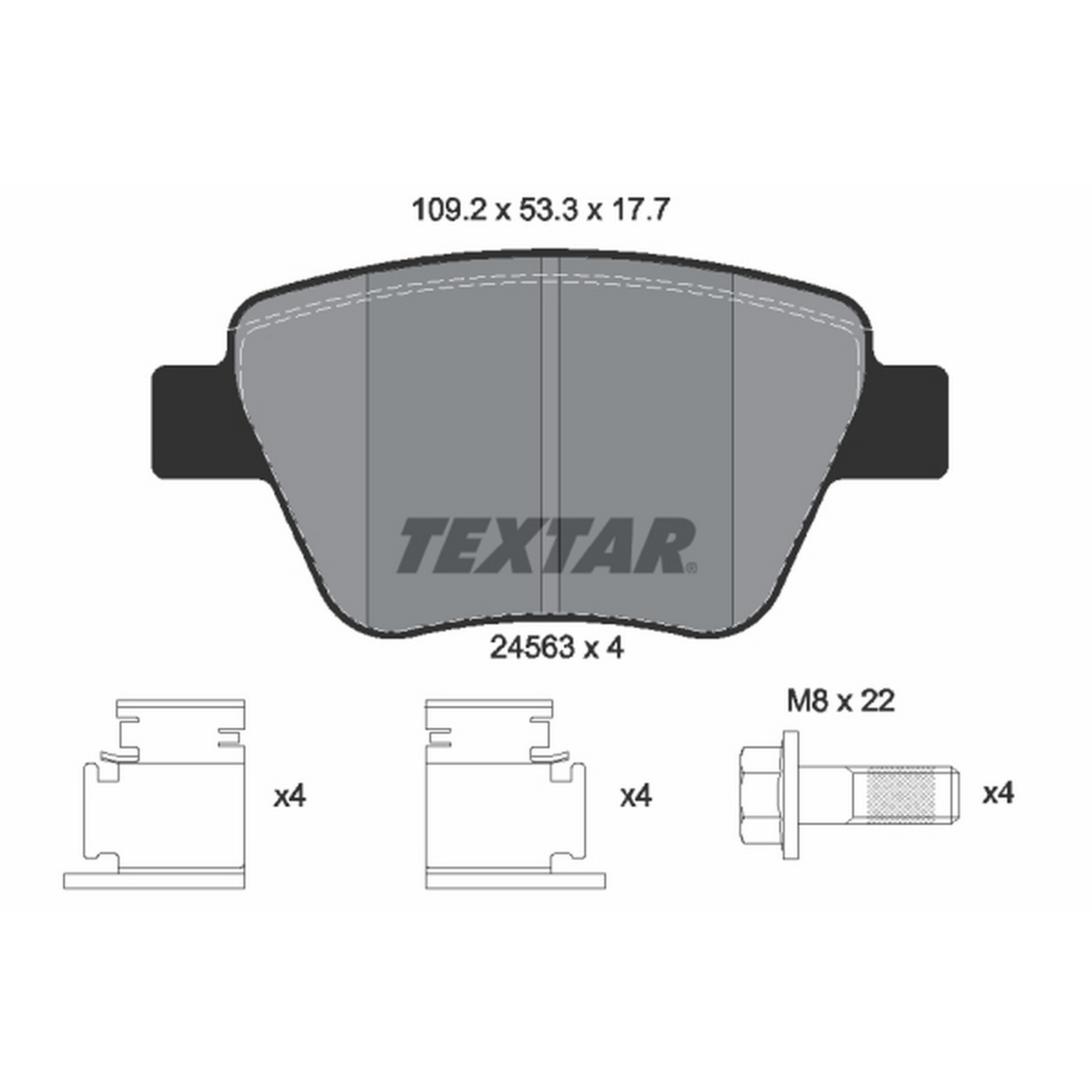 High-quality brake pad set for reliable braking performance