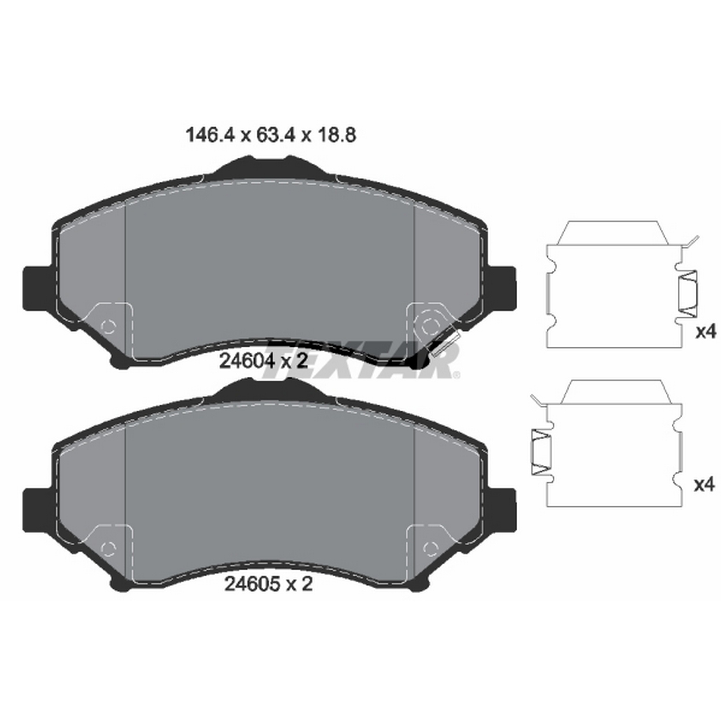 High-quality brake pad set for reliable braking performance
