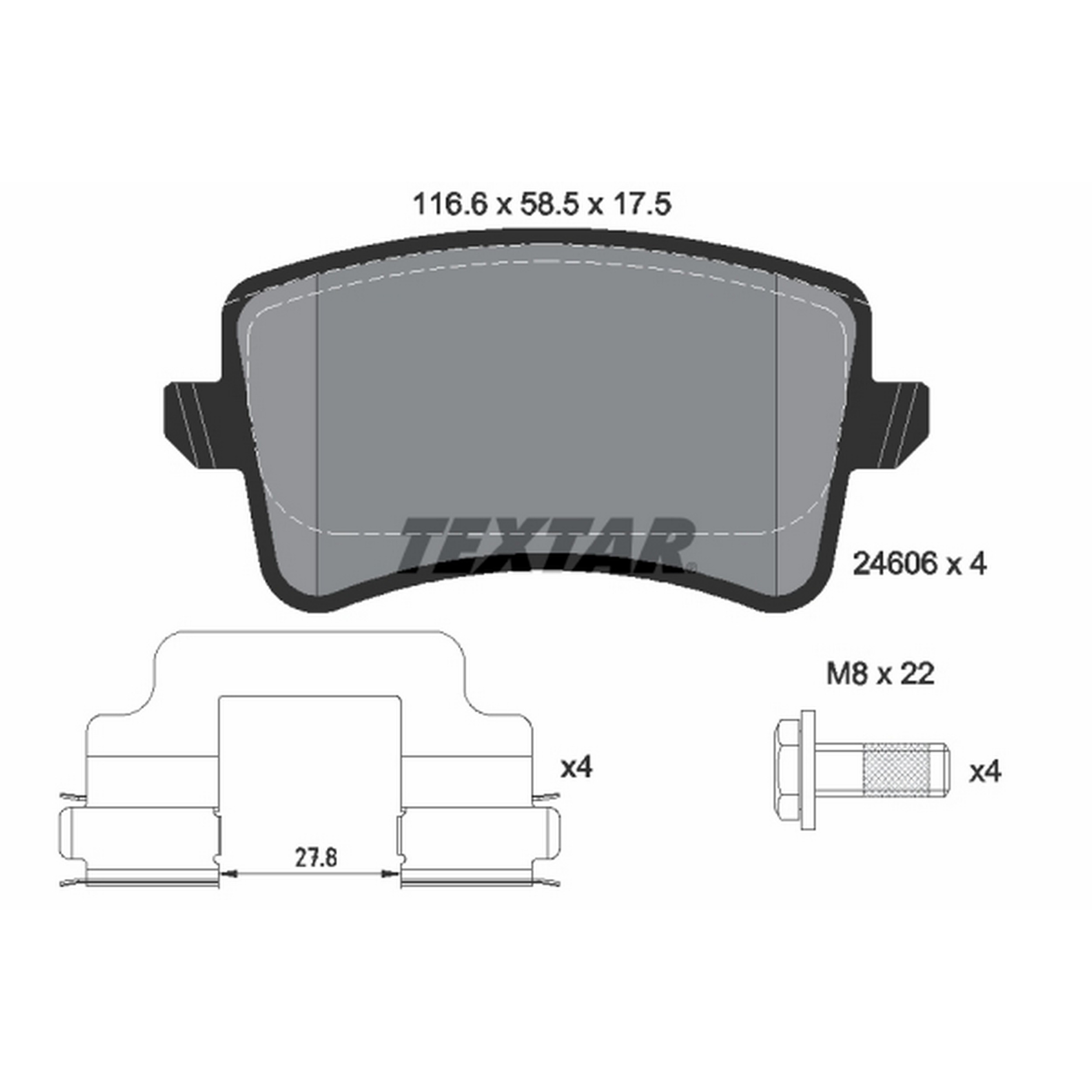 High-quality brake pad set for reliable braking performance