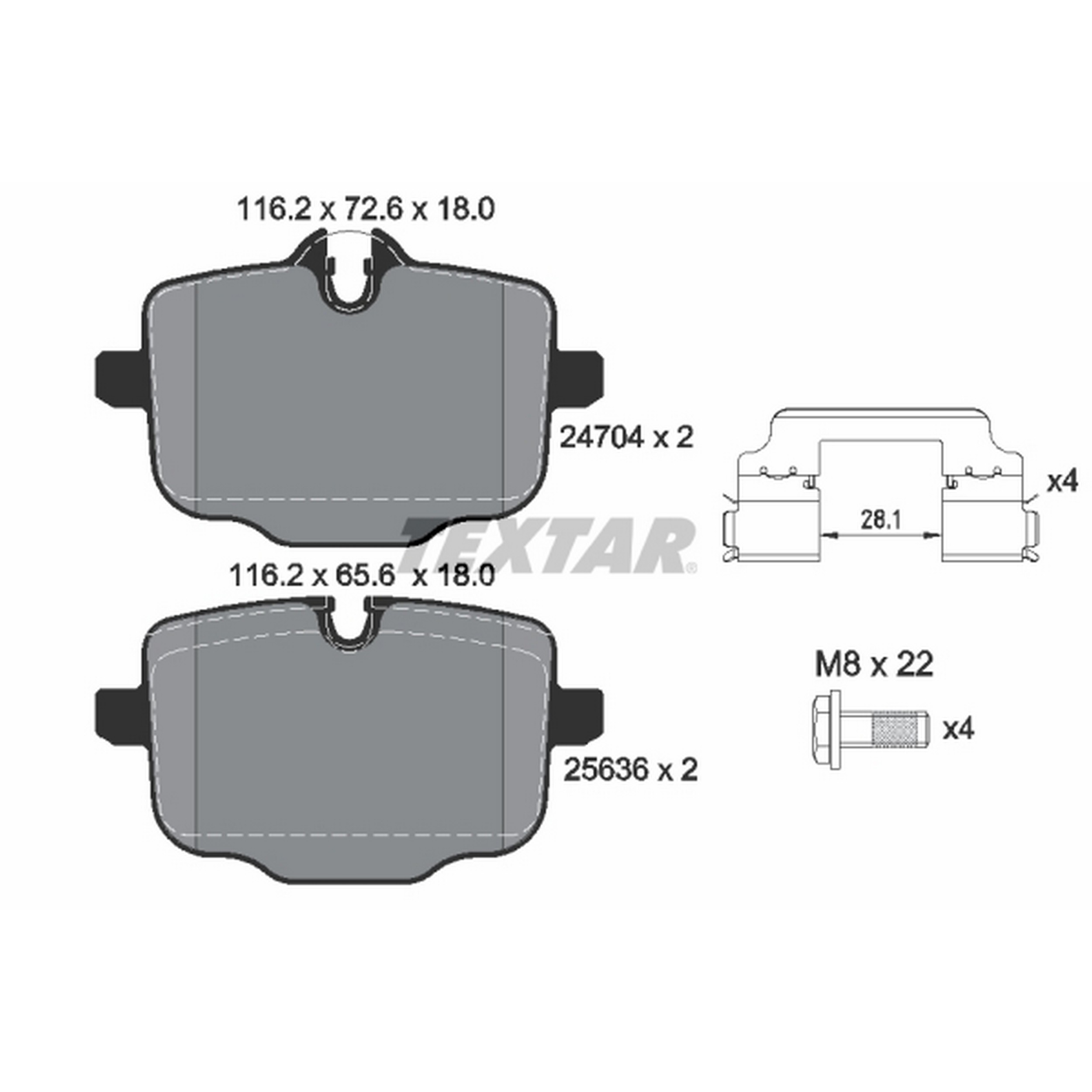 High-quality brake pad set for reliable braking performance