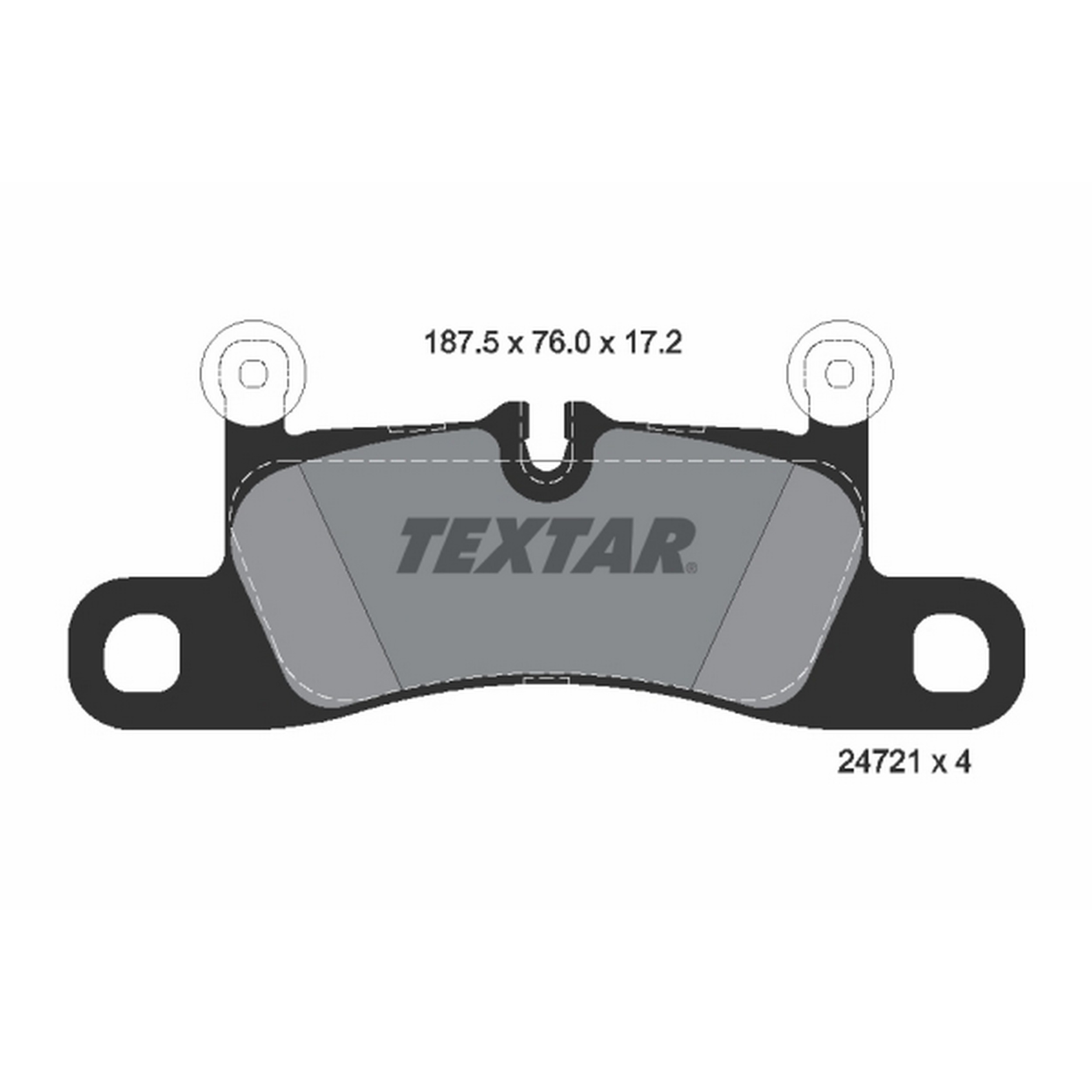 High-quality brake pad set for reliable braking performance