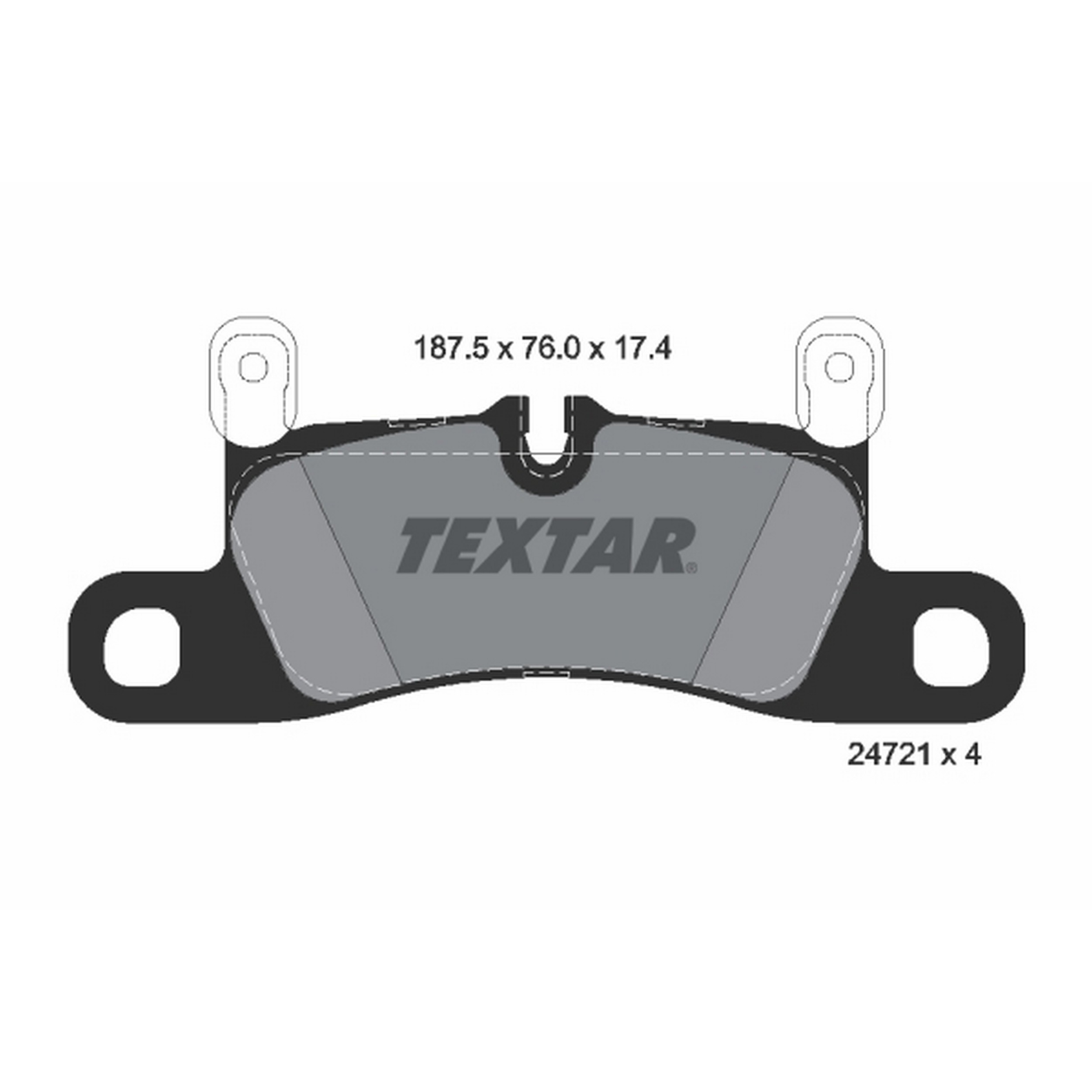 High-quality brake pad set for reliable braking performance