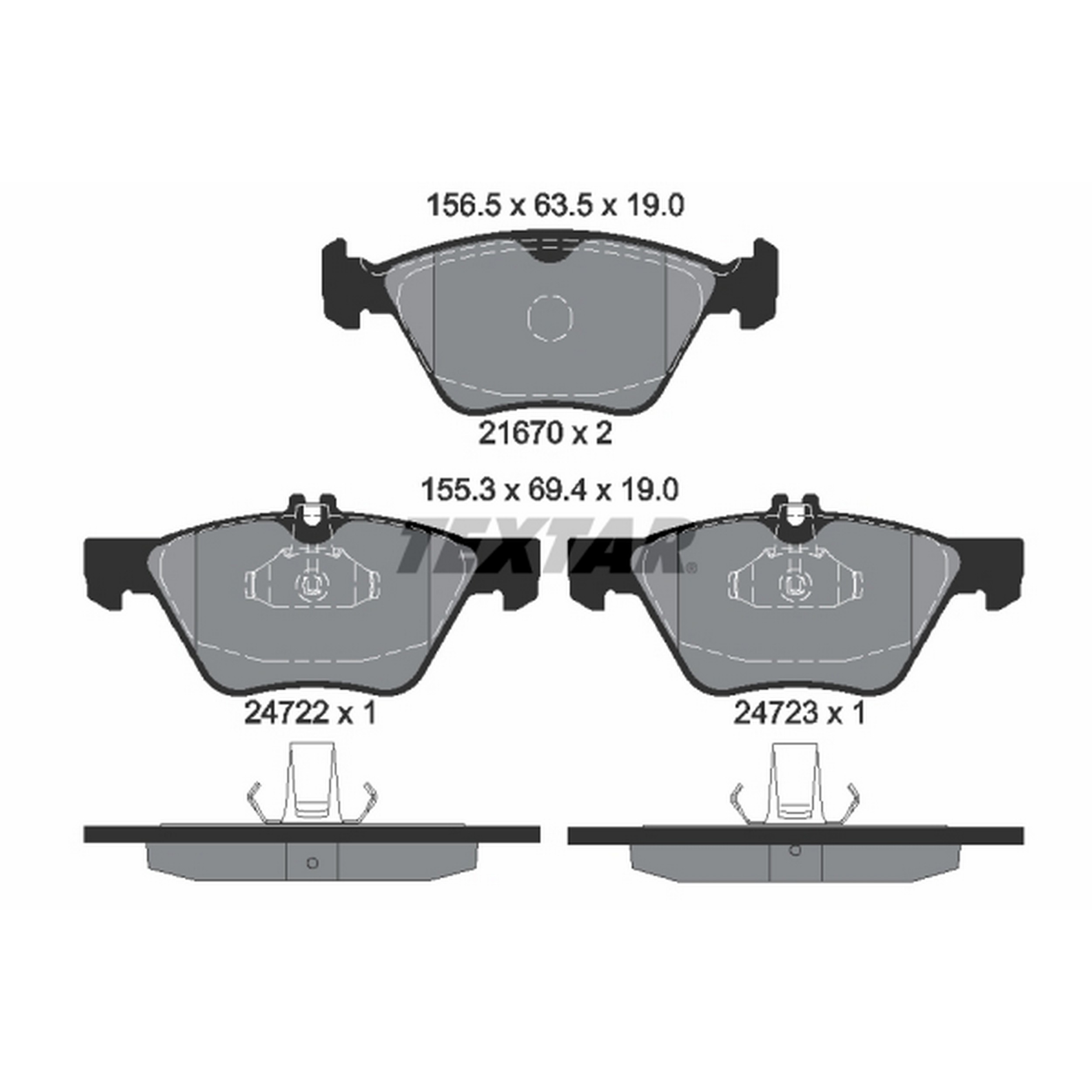High-quality brake pad set for reliable braking performance
