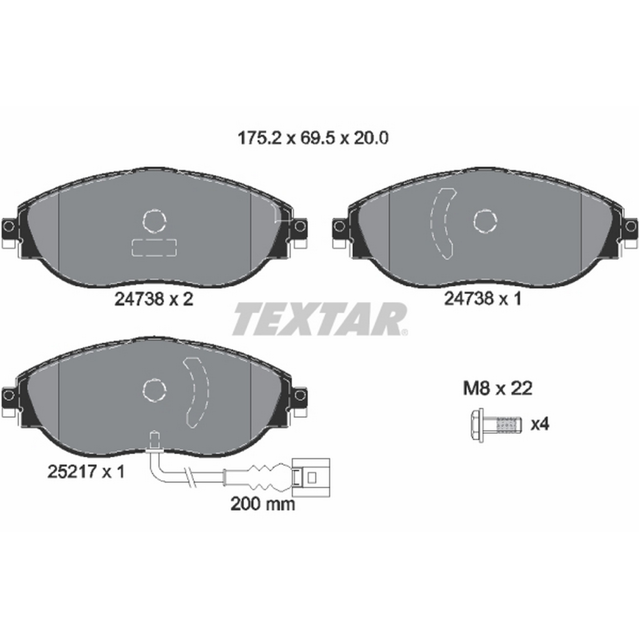 High-quality brake pad set for reliable braking performance