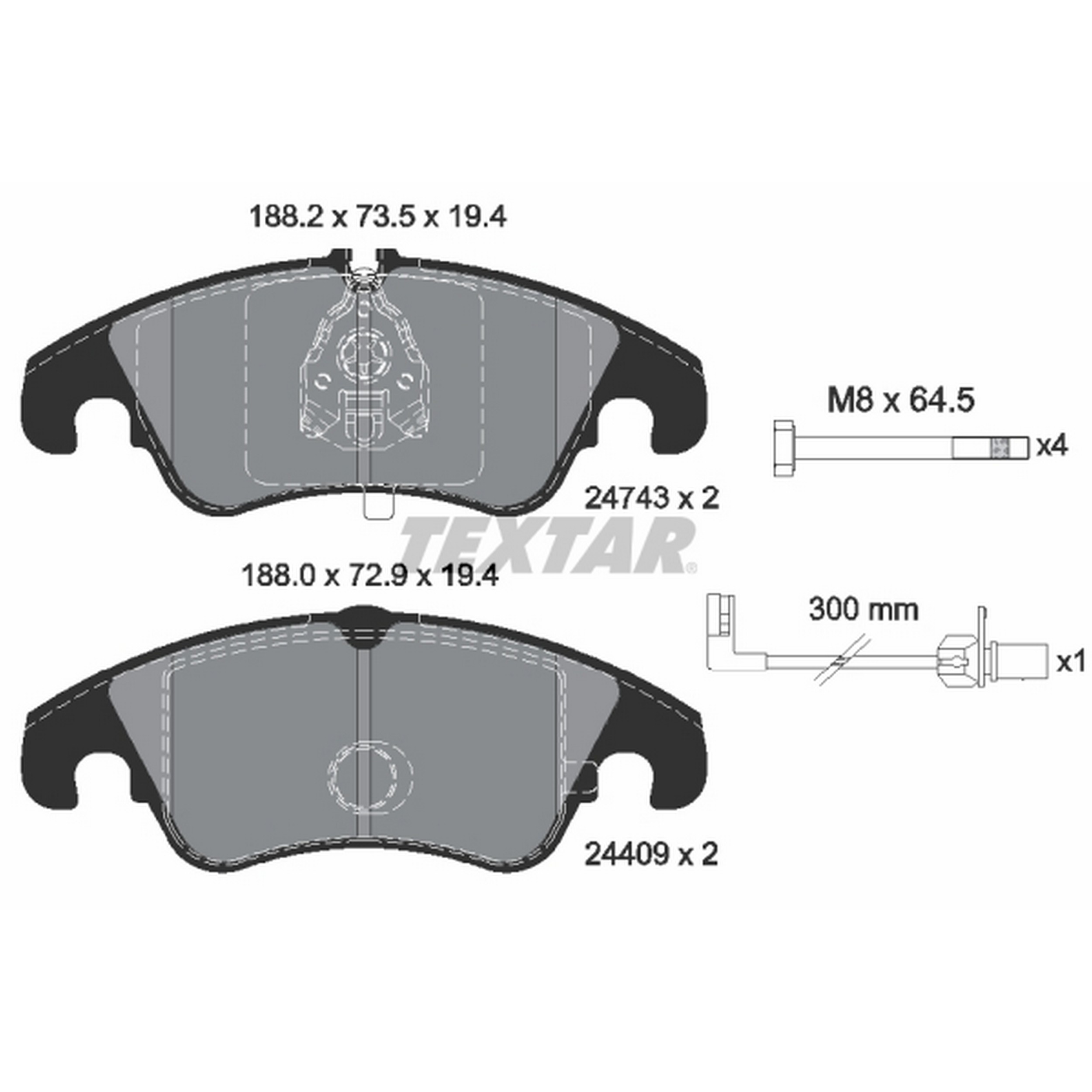 High-quality brake pad set for reliable braking performance