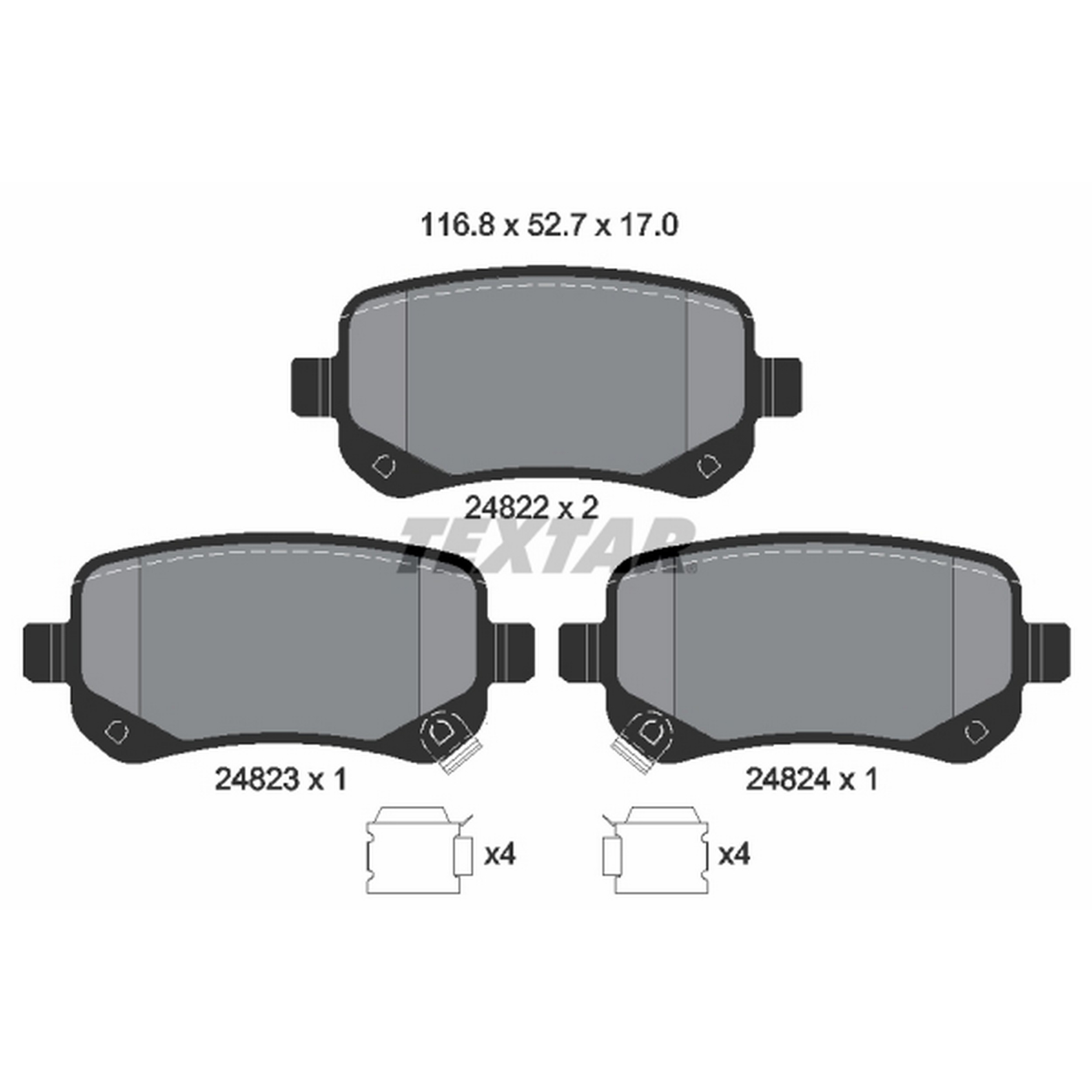 High-quality brake pad set for reliable braking performance