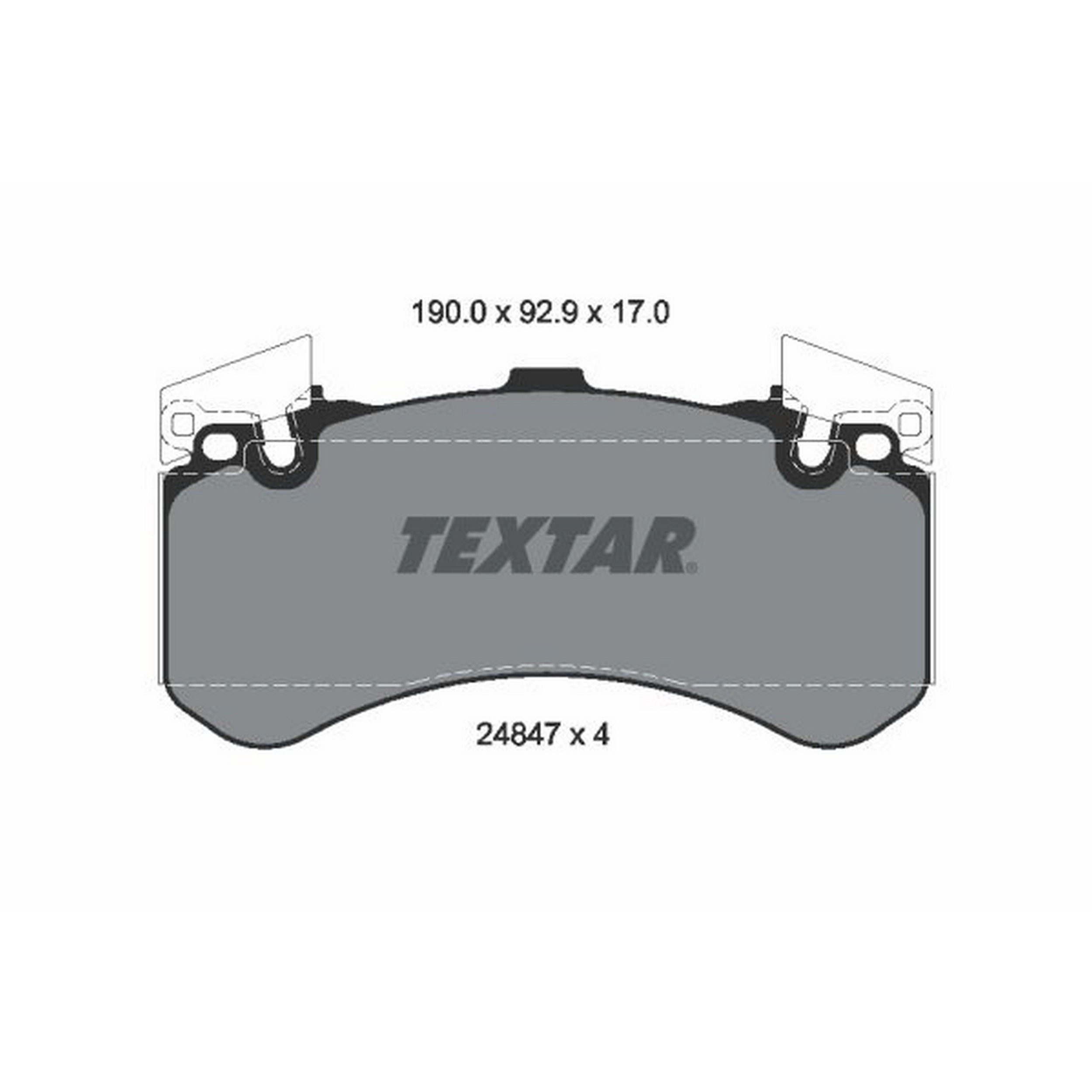 High-quality brake pad set for reliable braking performance
