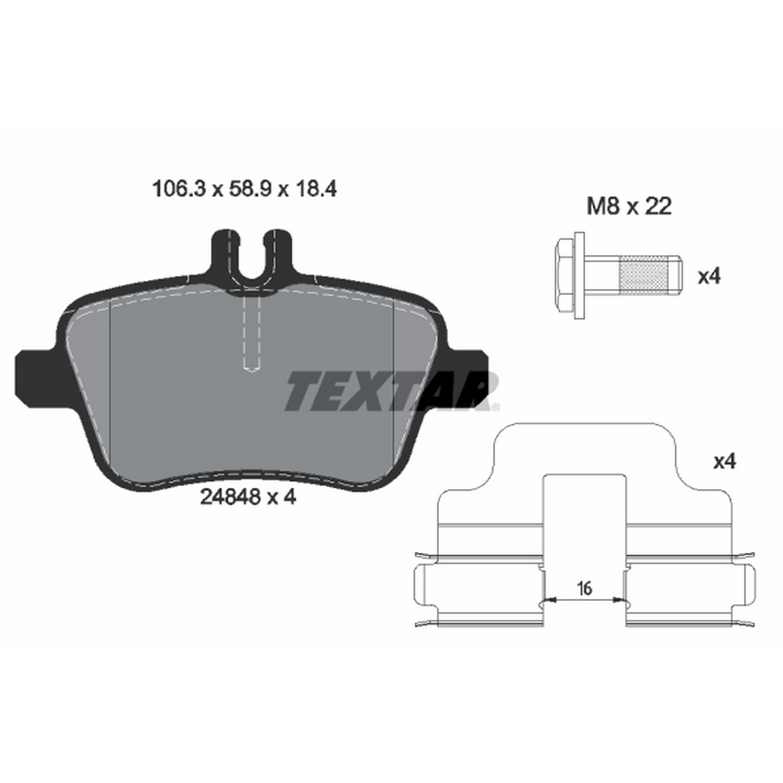 High-quality brake pad set for reliable braking performance