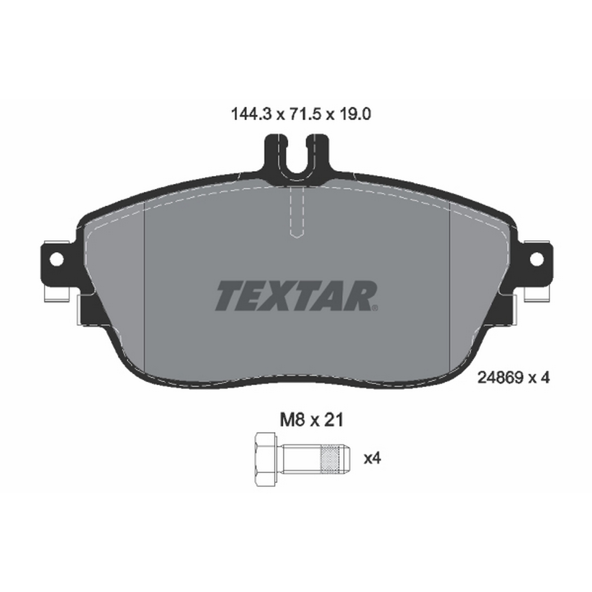 High-quality brake pad set for reliable braking performance