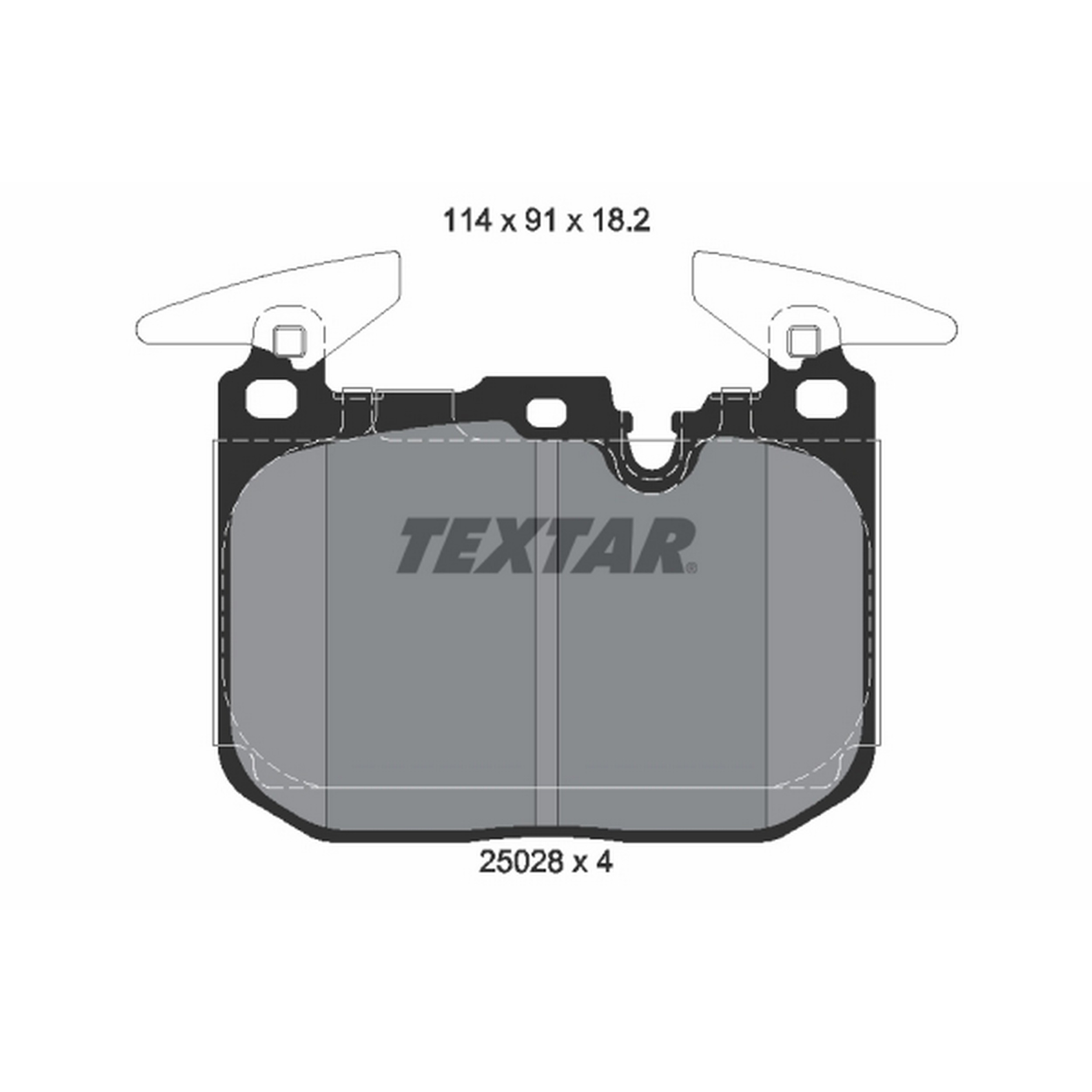 High-quality brake pad set for reliable braking performance
