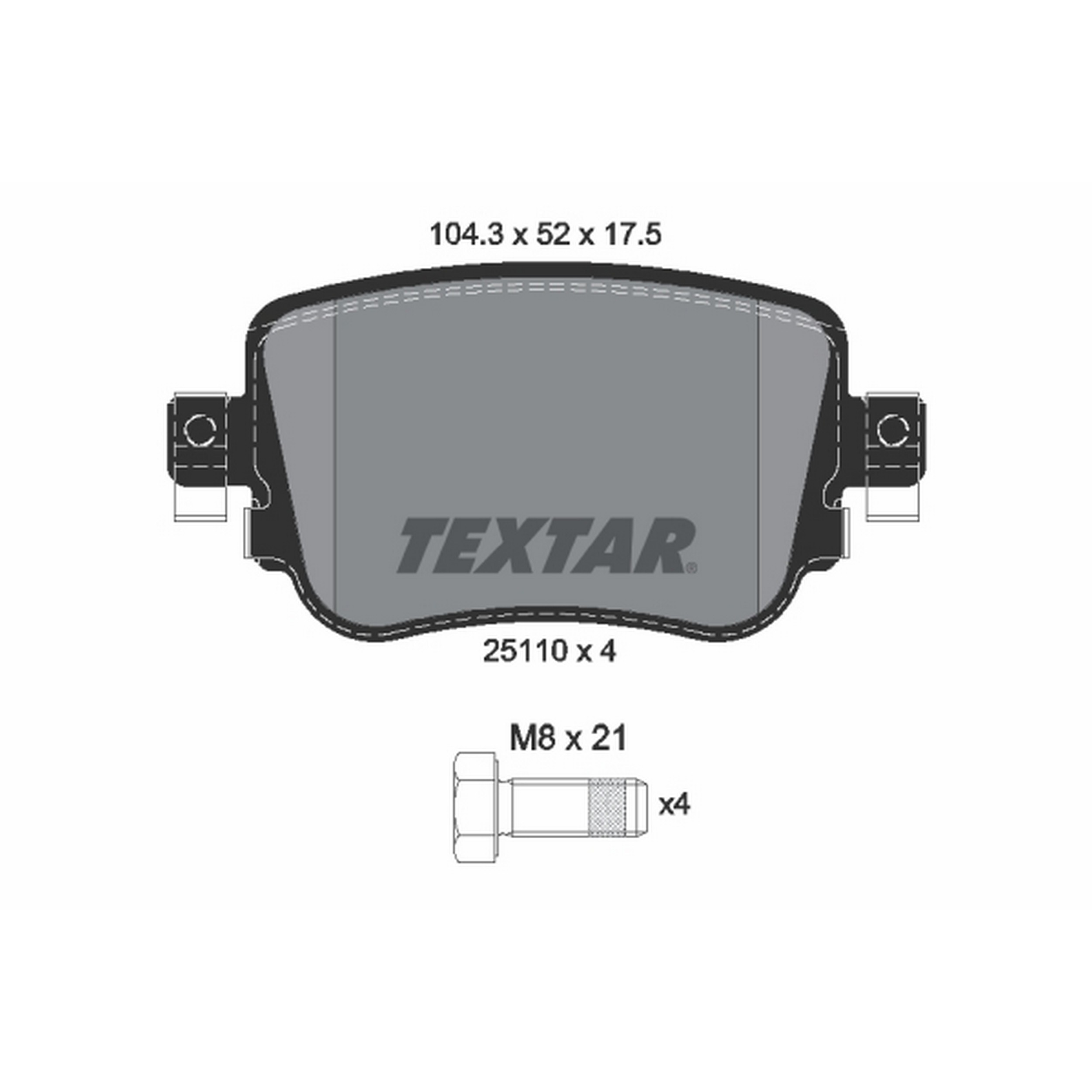 High-quality brake pad set for reliable braking performance