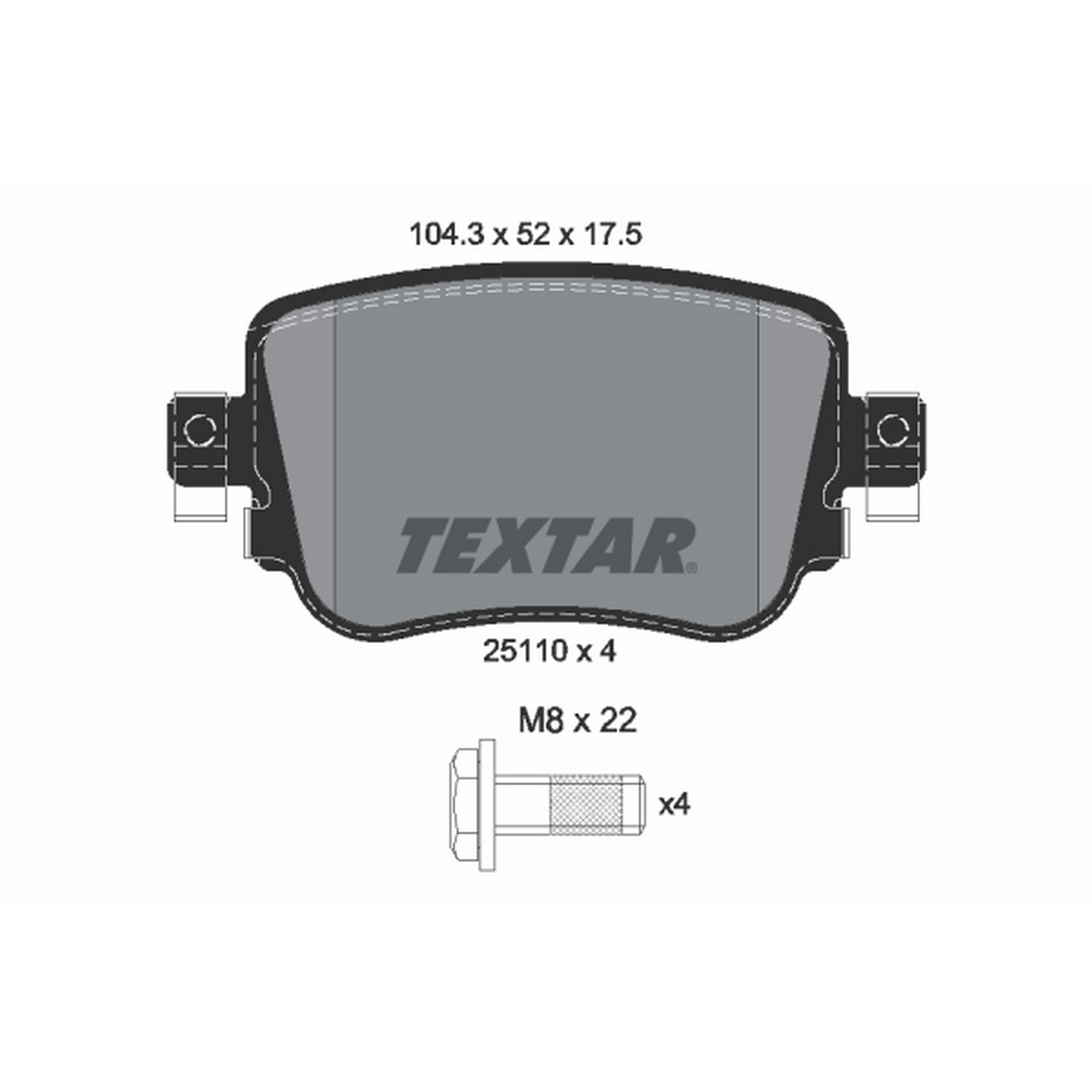 High-quality brake pad set for reliable braking performance