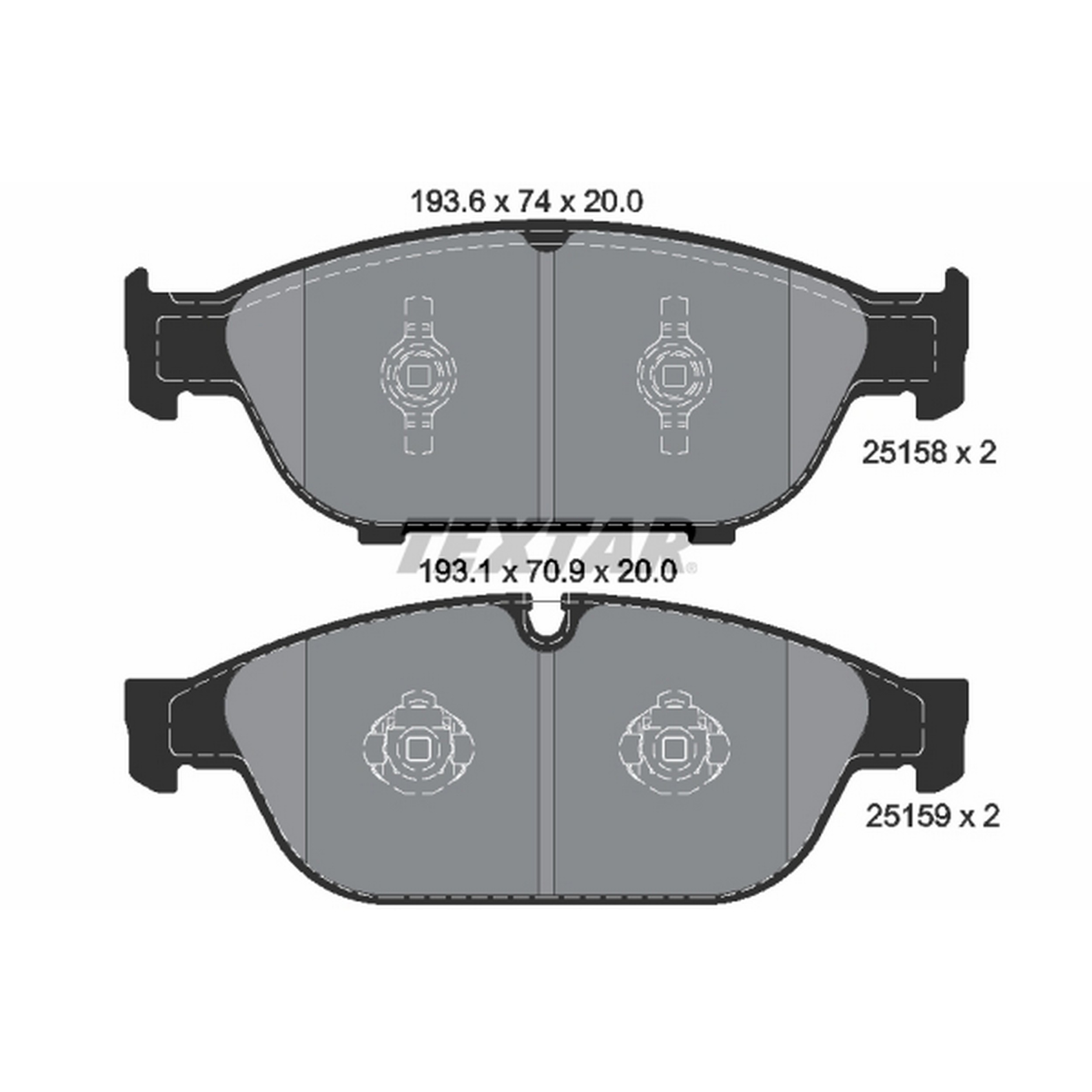 High-quality brake pad set for reliable braking performance
