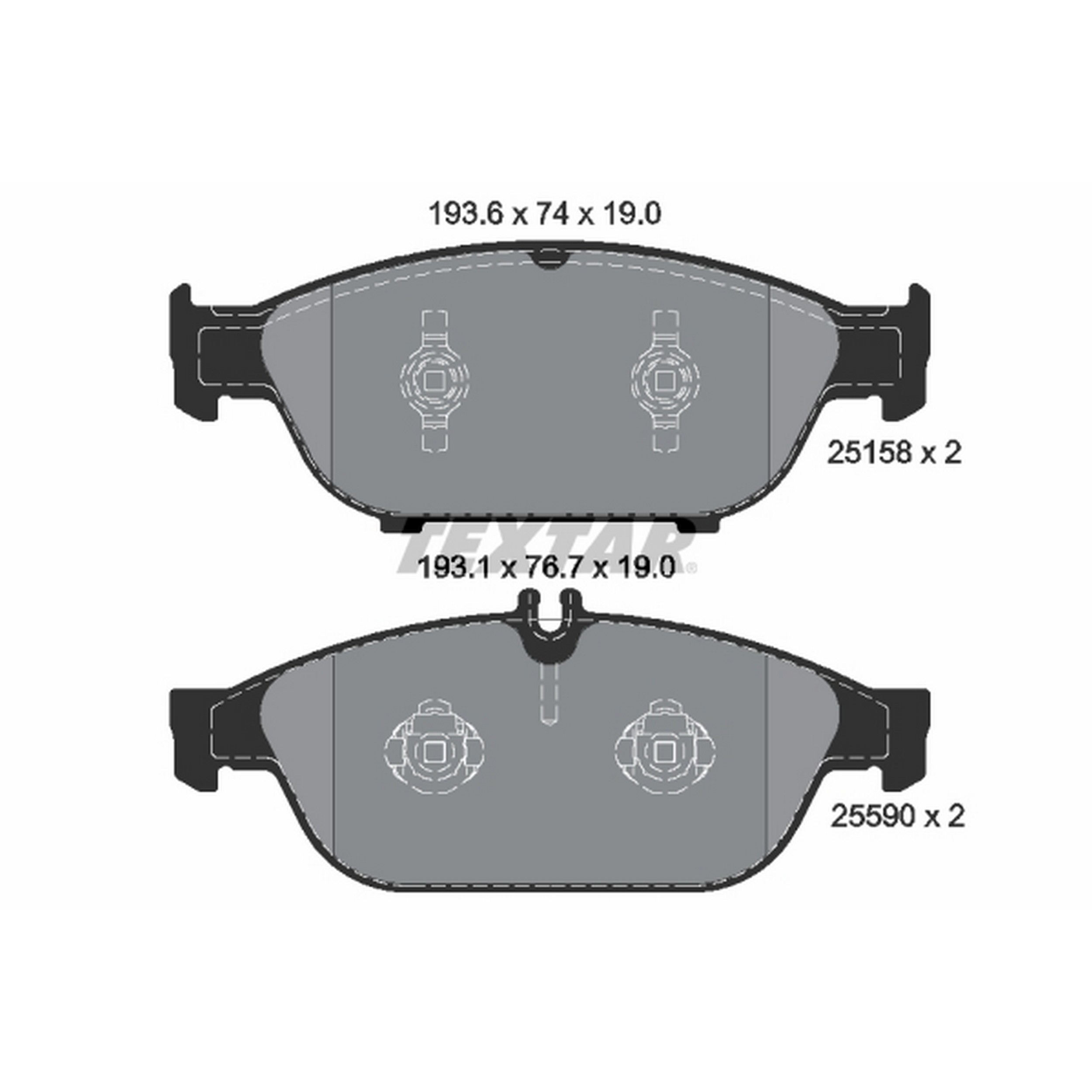 High-quality brake pad set for reliable braking performance