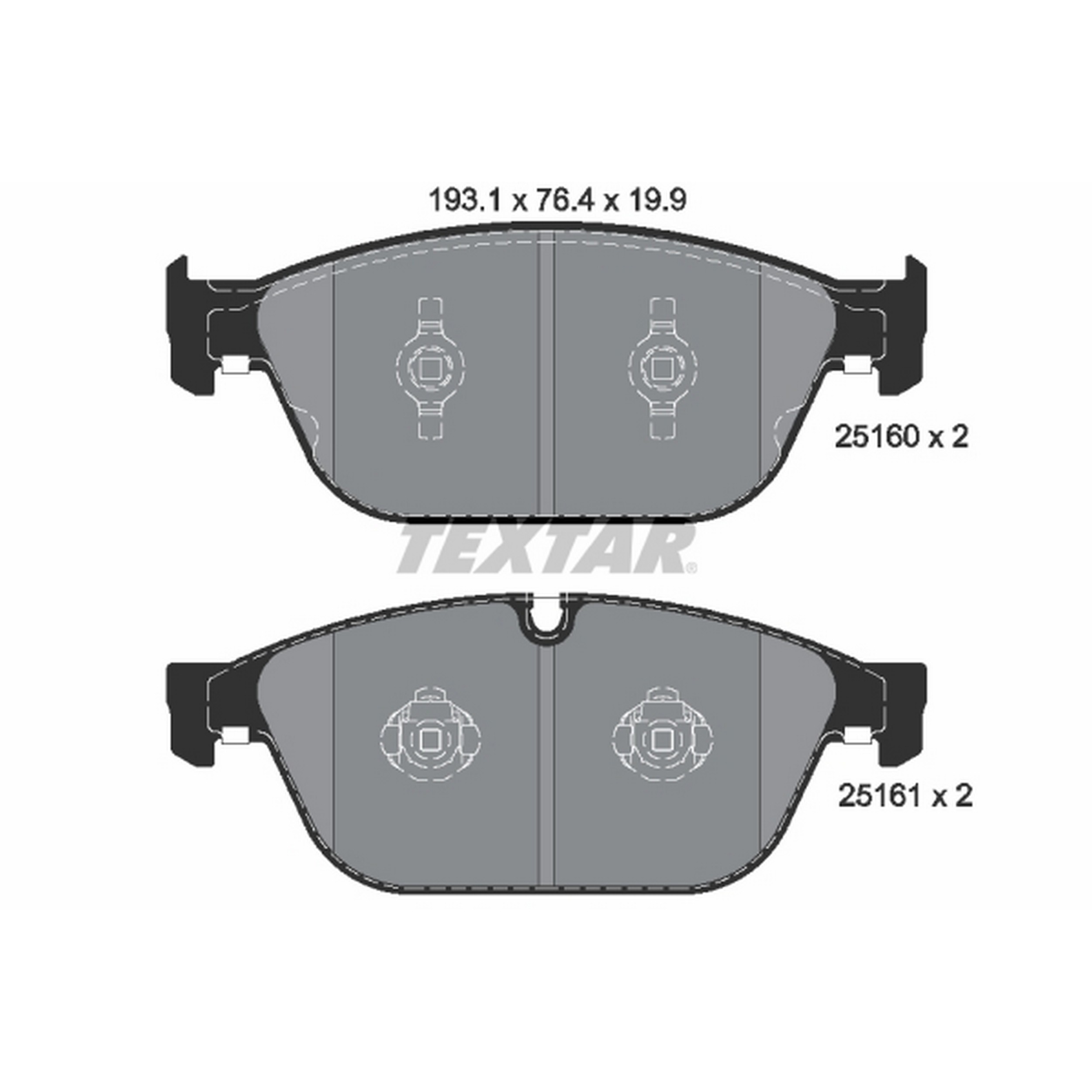 High-quality brake pad set for reliable braking performance