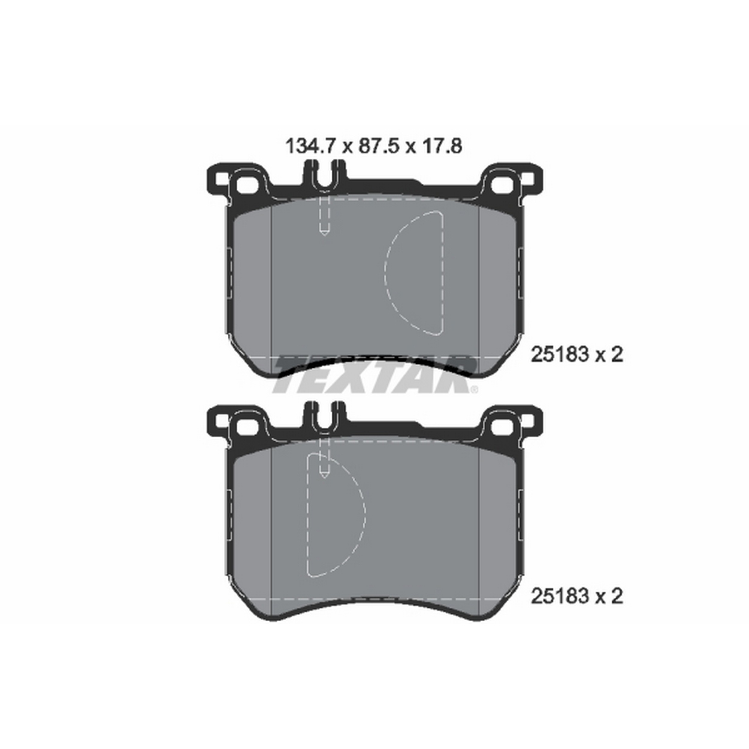 High-quality brake pad set for reliable braking performance