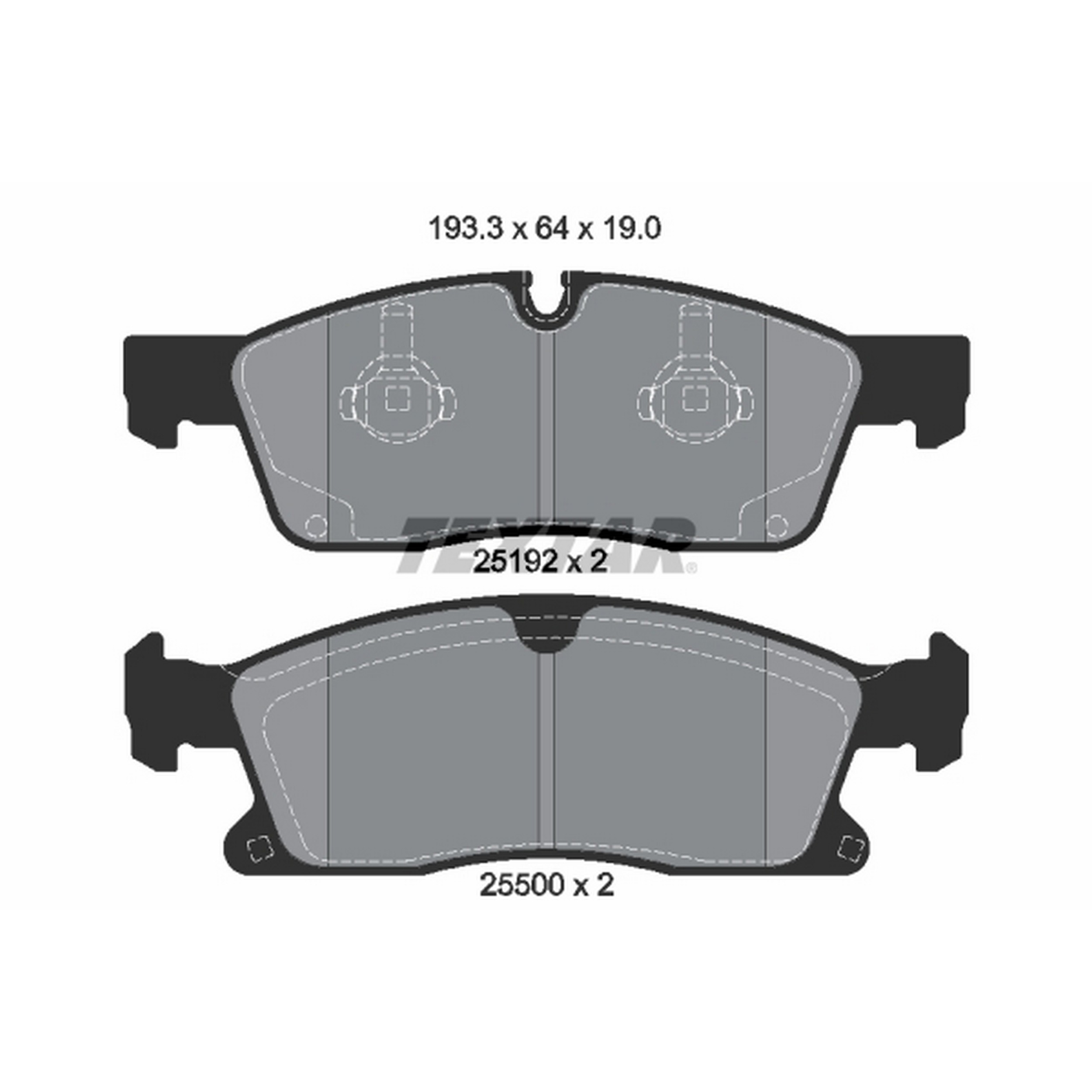 High-quality brake pad set for reliable braking performance