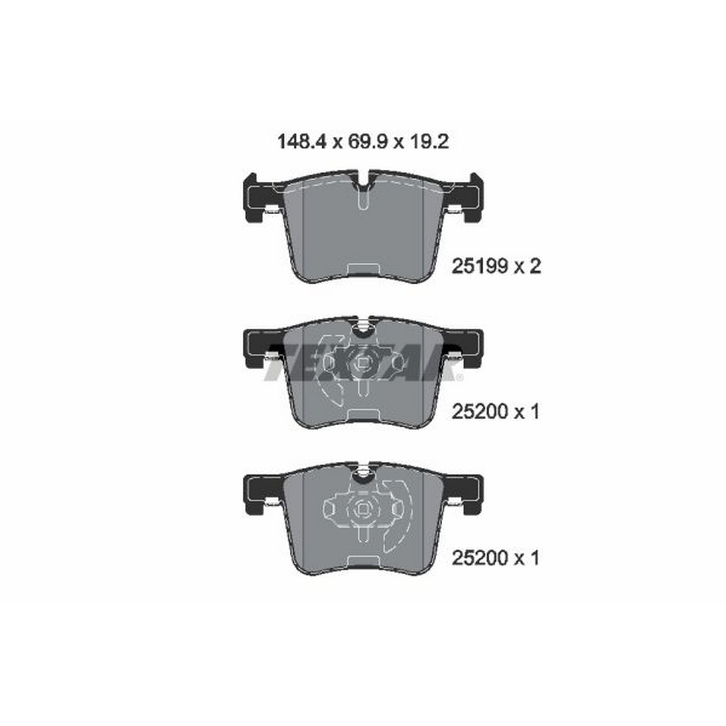 High-quality brake pad set for reliable braking performance