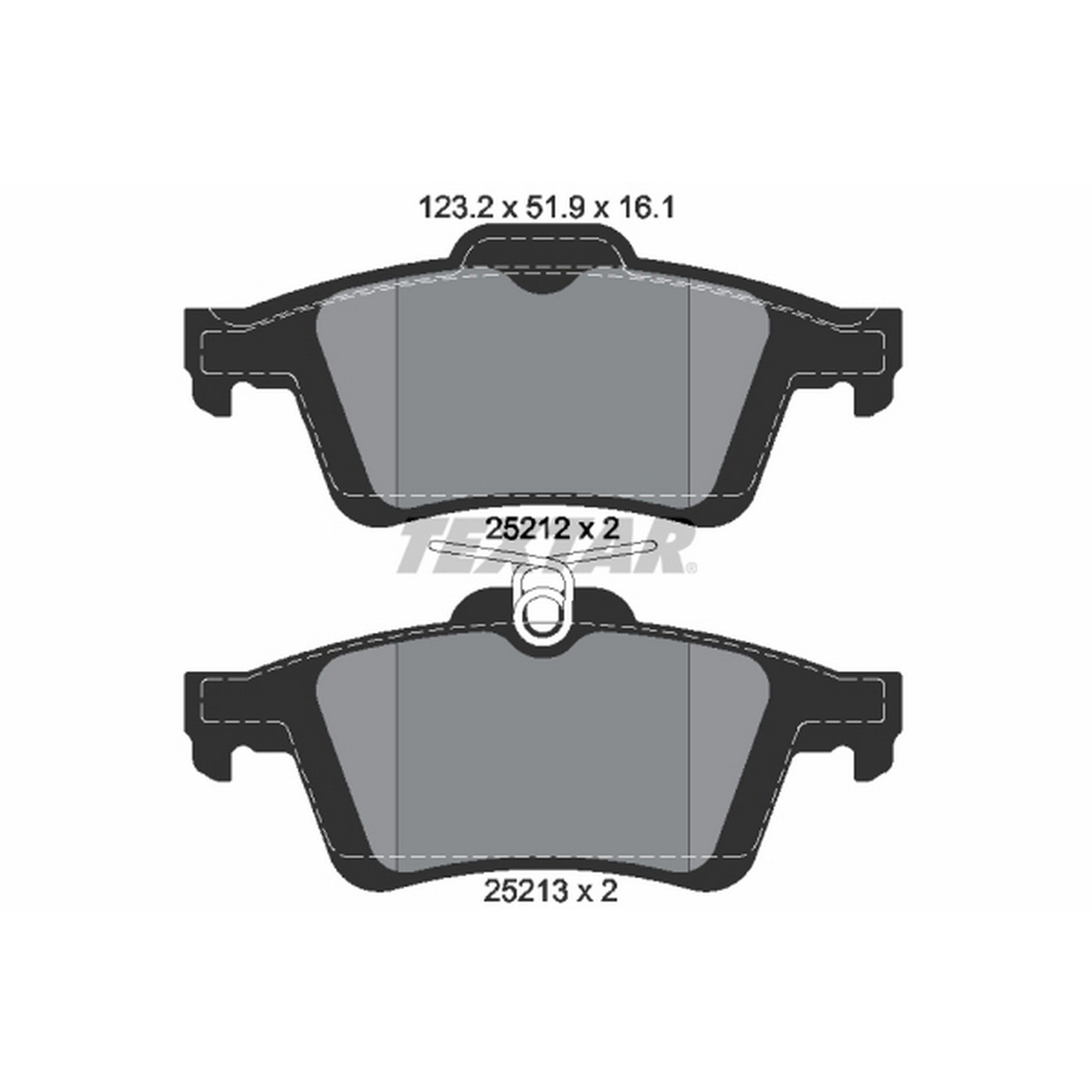 High-quality brake pad set for reliable braking performance