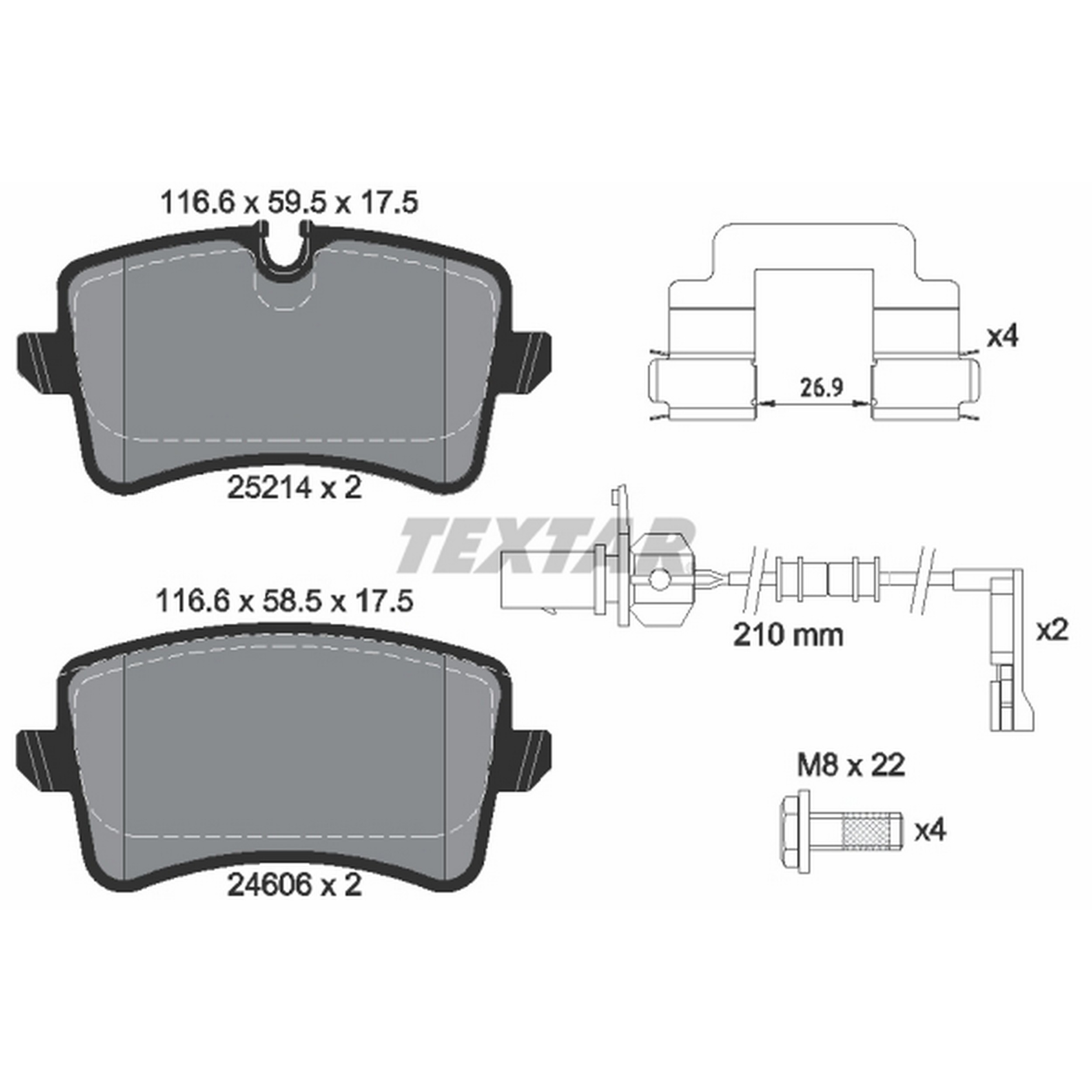 High-quality brake pad set for reliable braking performance