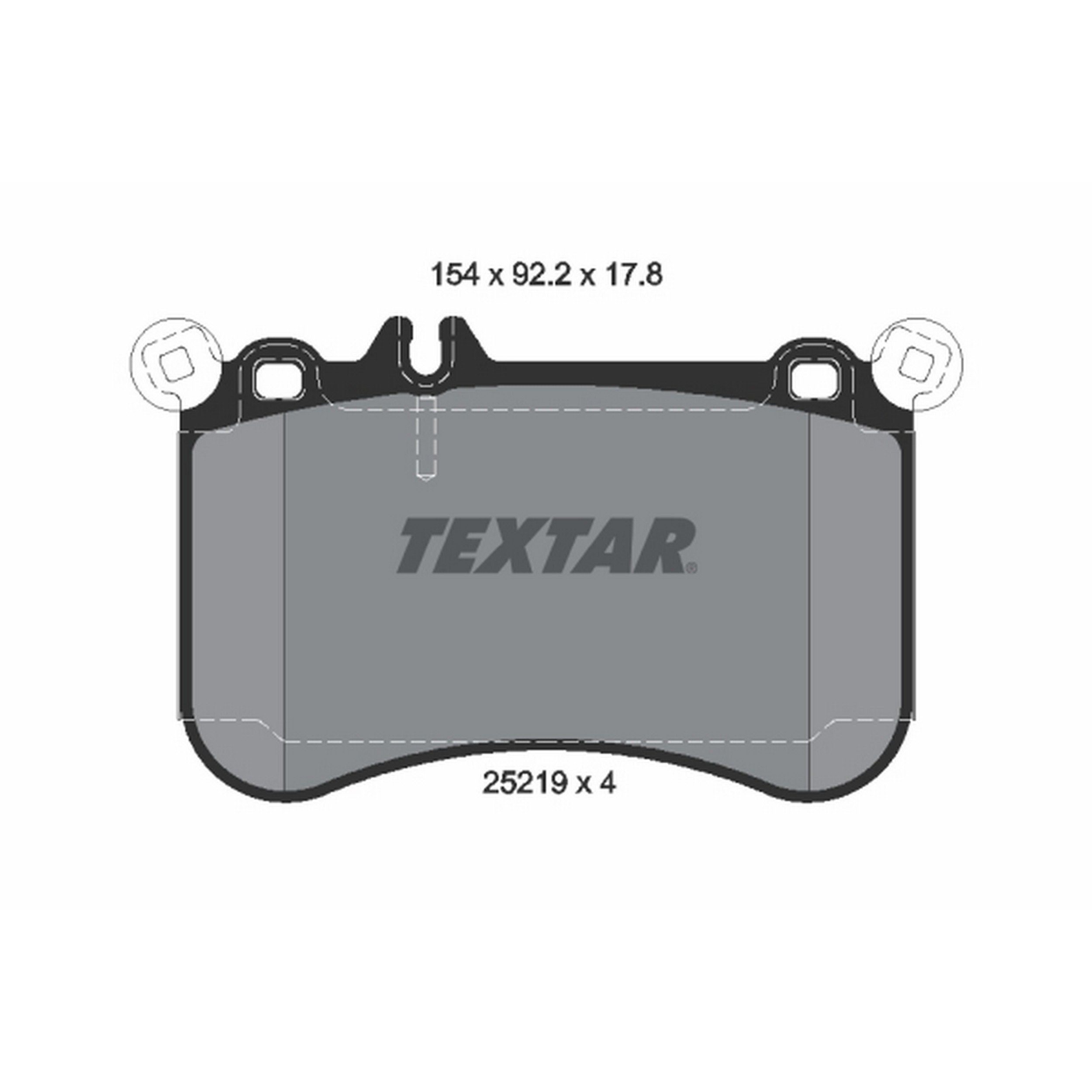 High-quality brake pad set for reliable braking performance