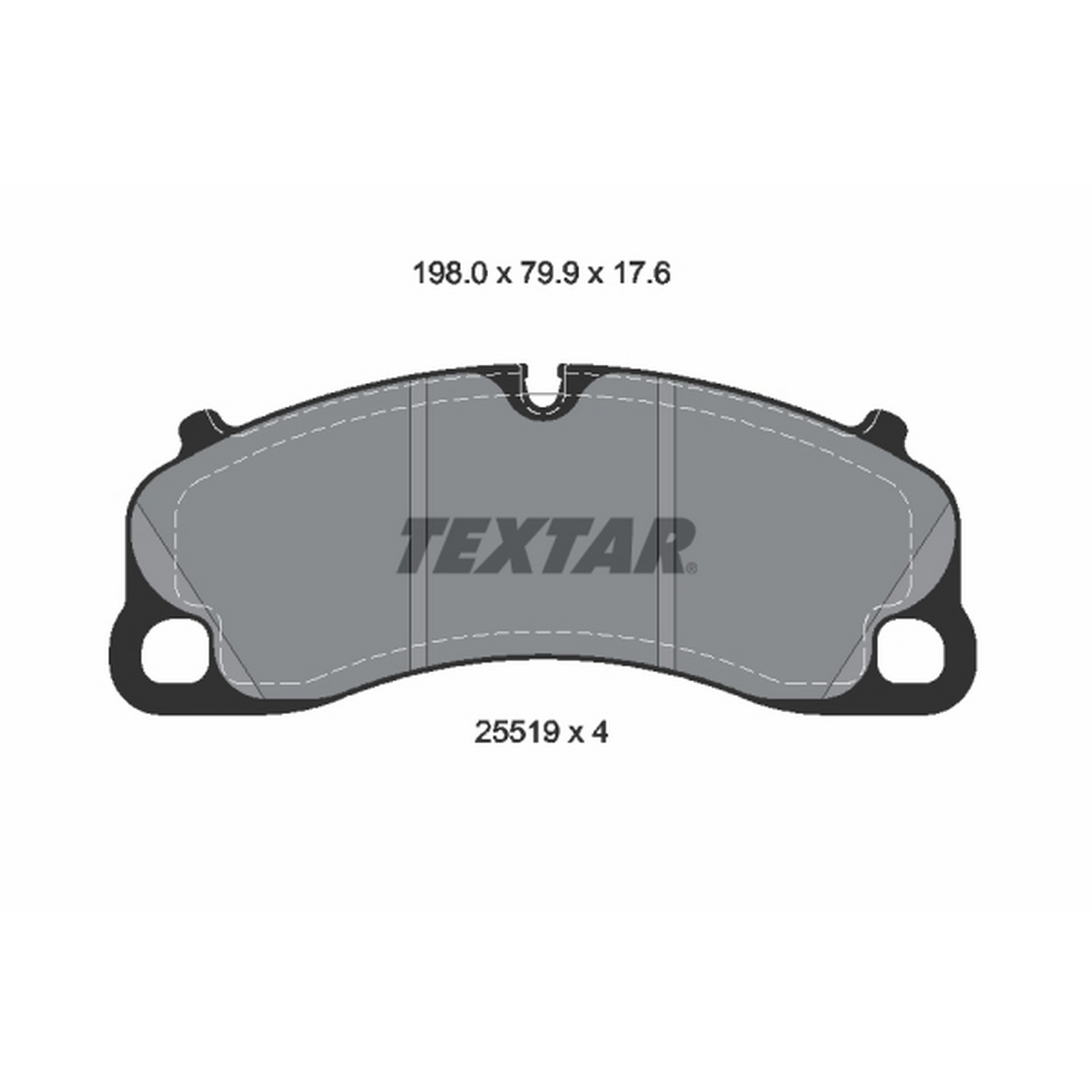 High-quality brake pad set for reliable braking performance
