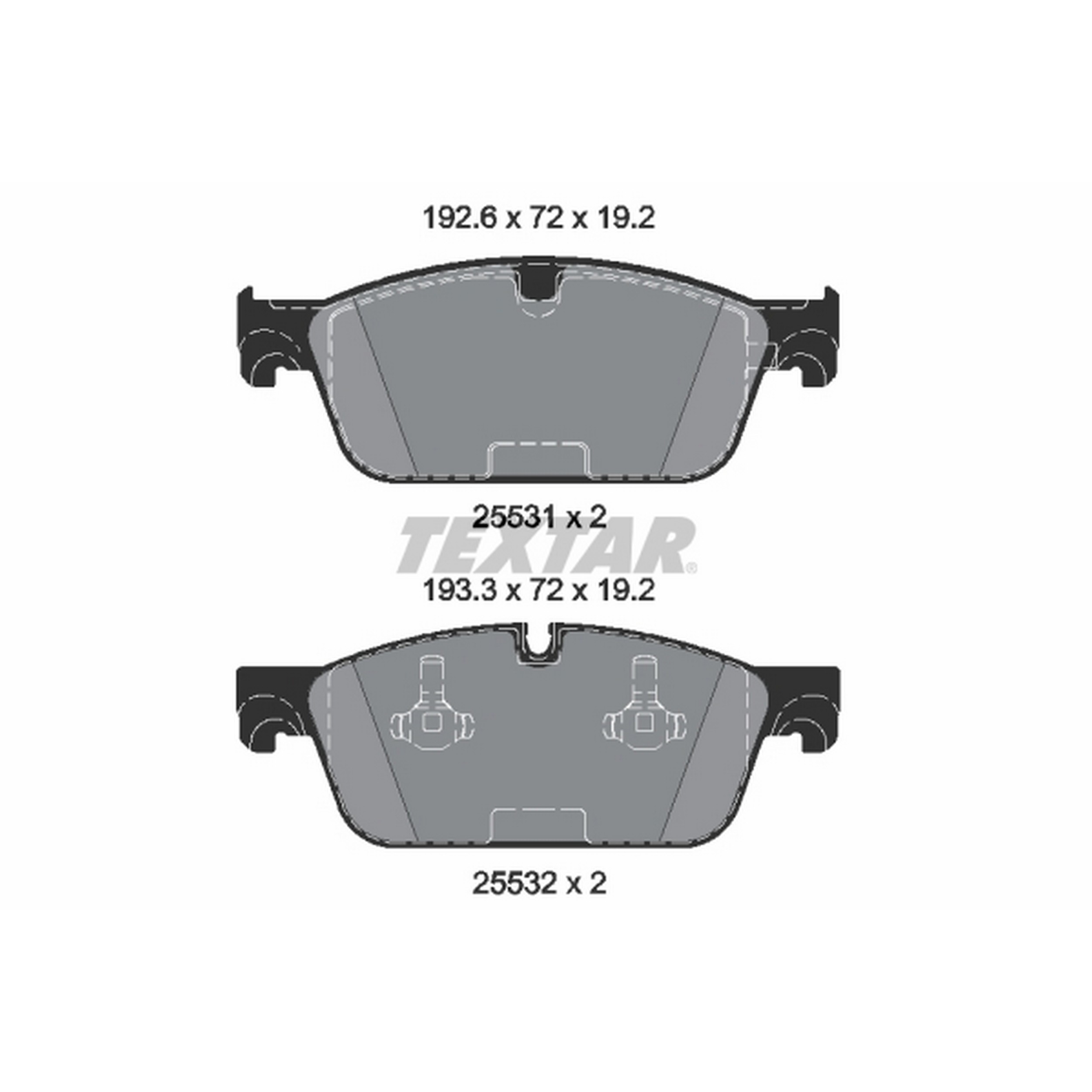 High-quality brake pad set for reliable braking performance